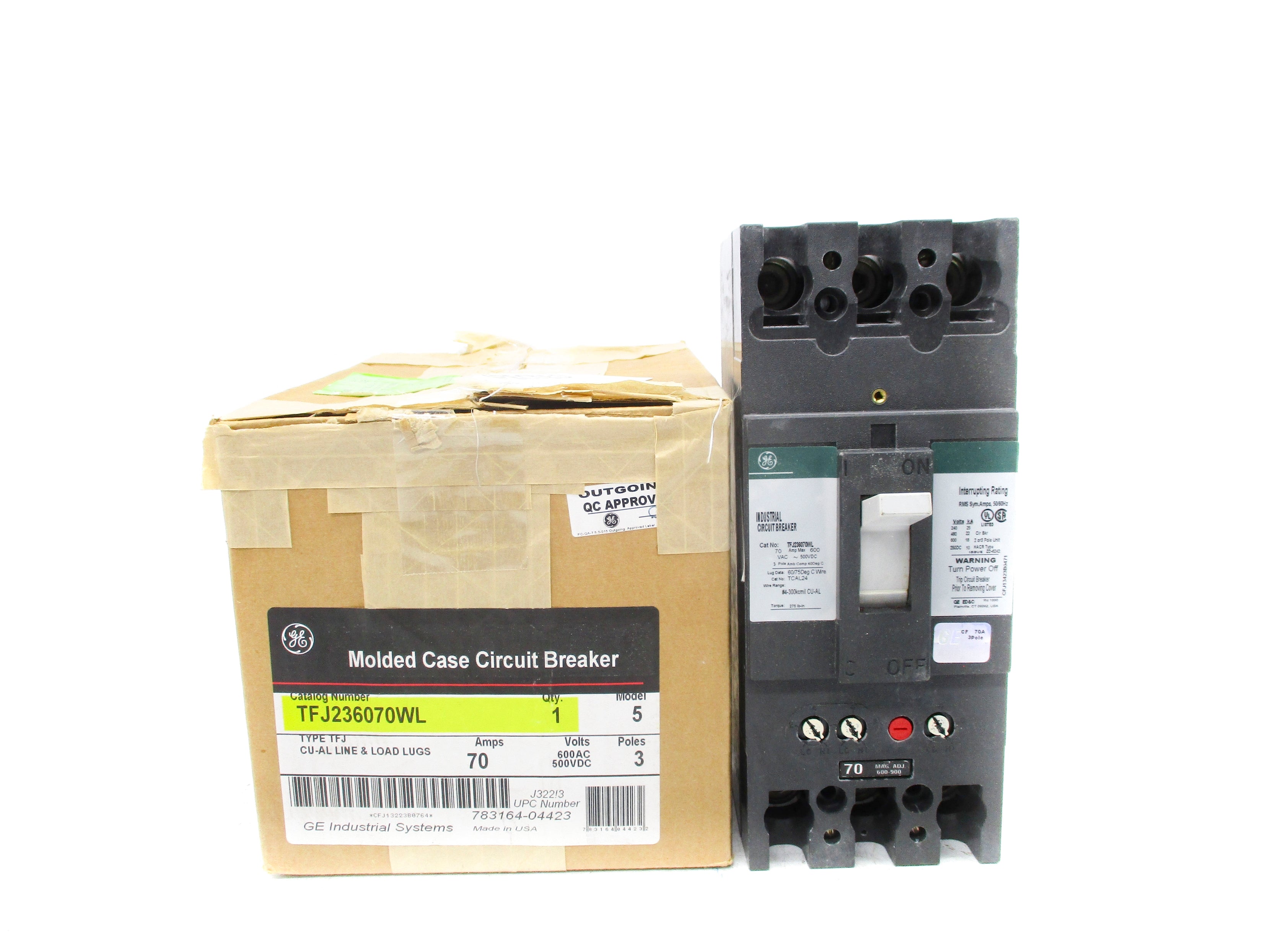 GENERAL ELECTRIC TFJ236070WL 70A 600VAC NSMP