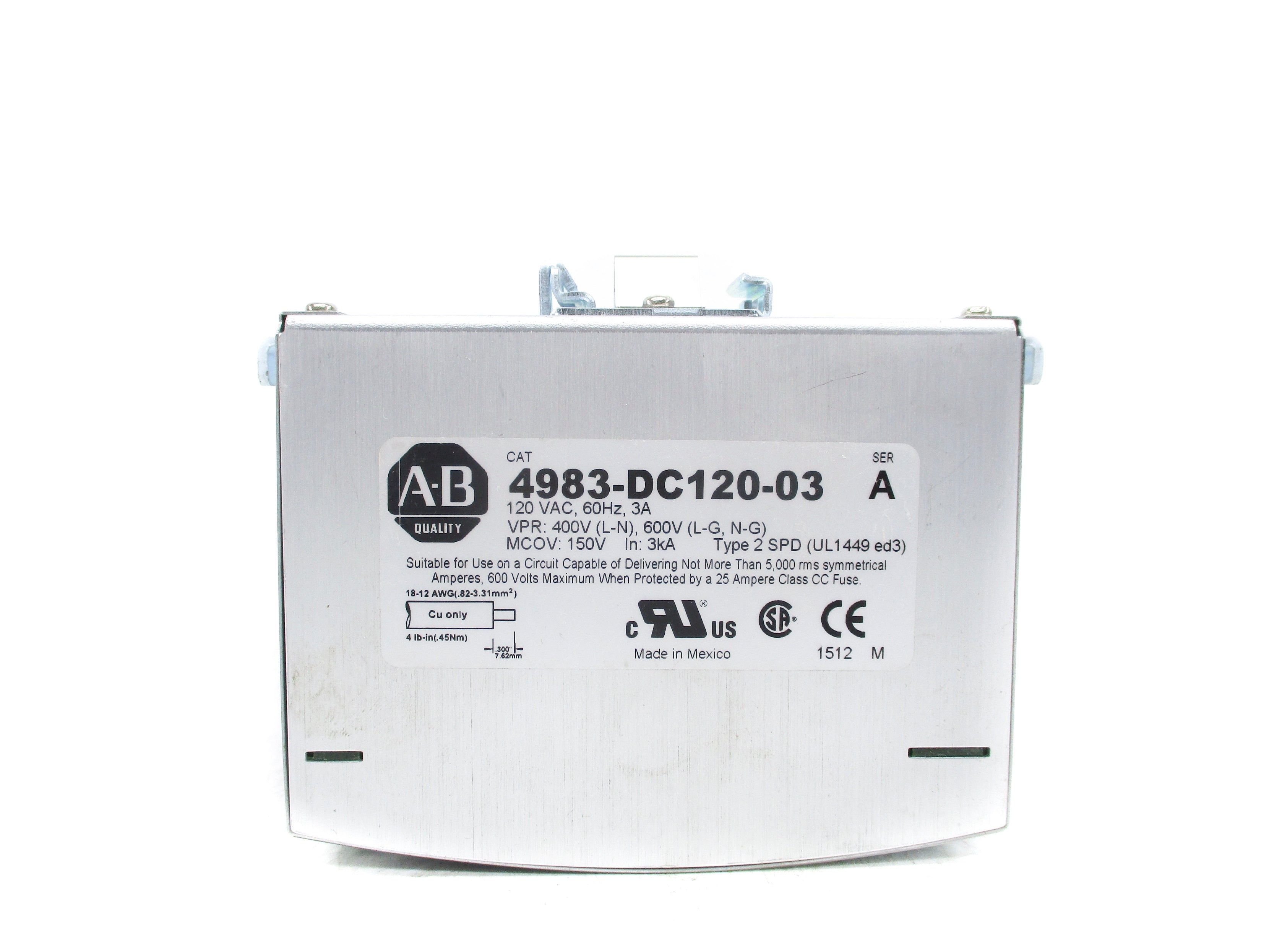 ALLEN BRADLEY 4983-DC120-03 SER. A NSNP