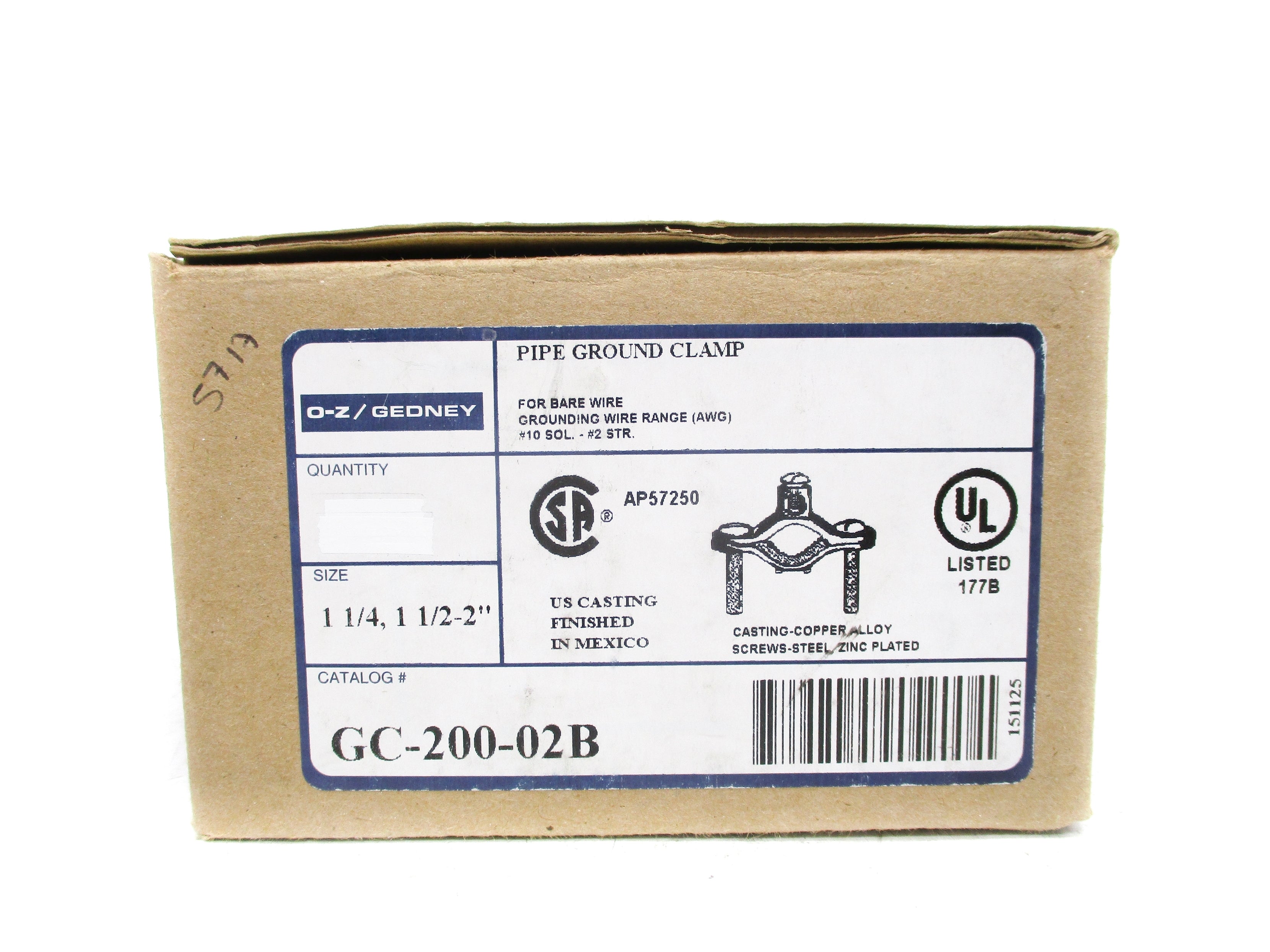 O-Z GEDNEY GC-200-02B NSNP