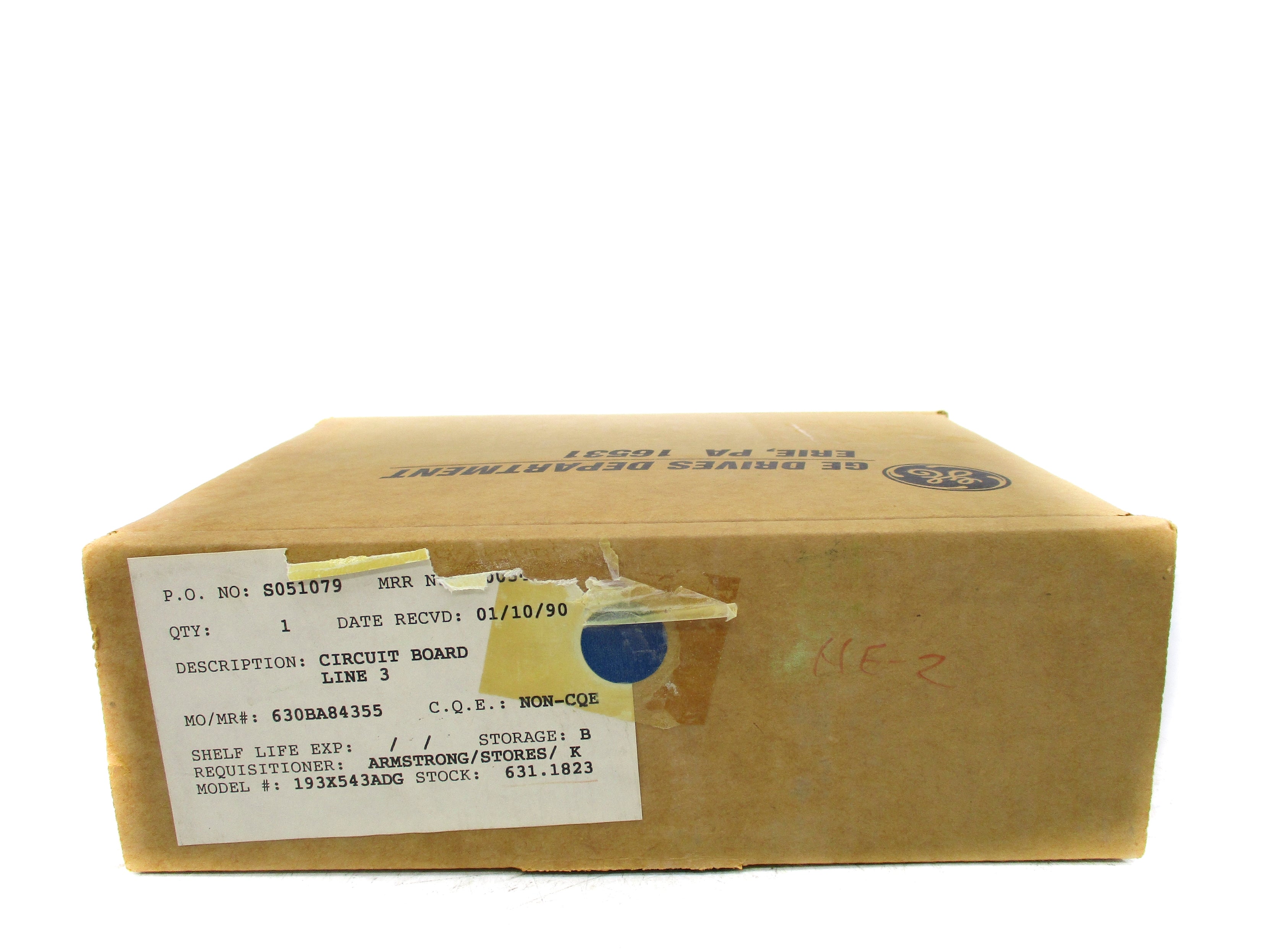 GENERAL ELECTRIC 193X543ADG02 NSMP