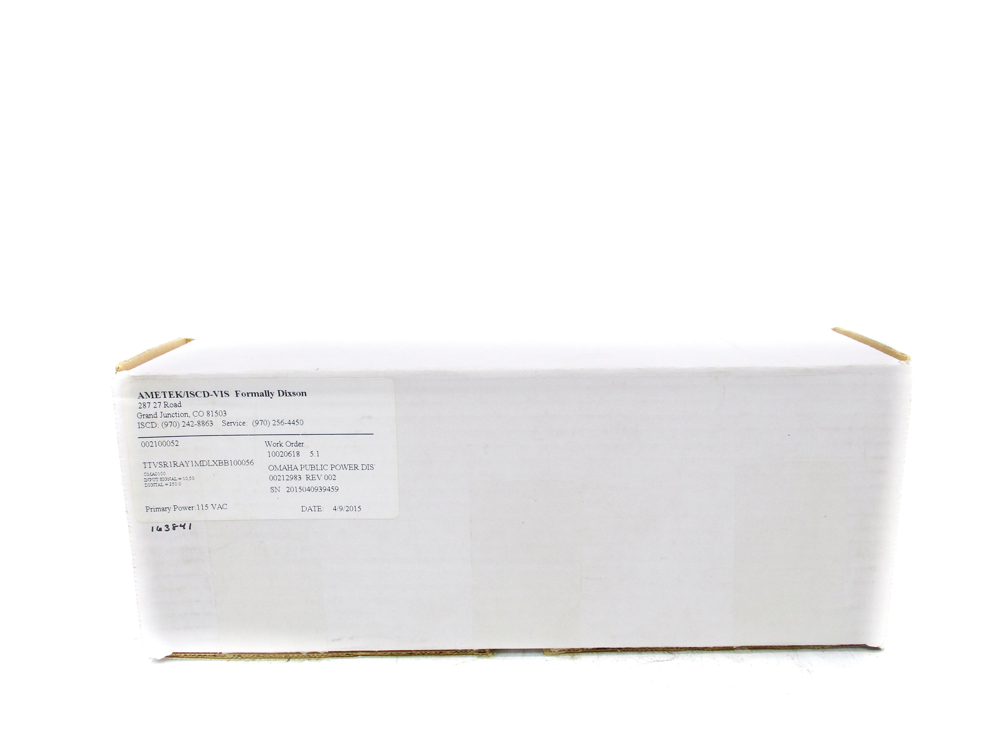 AMETEK TTVSR1RAY1MDLXBB100056 0-250 NSMP