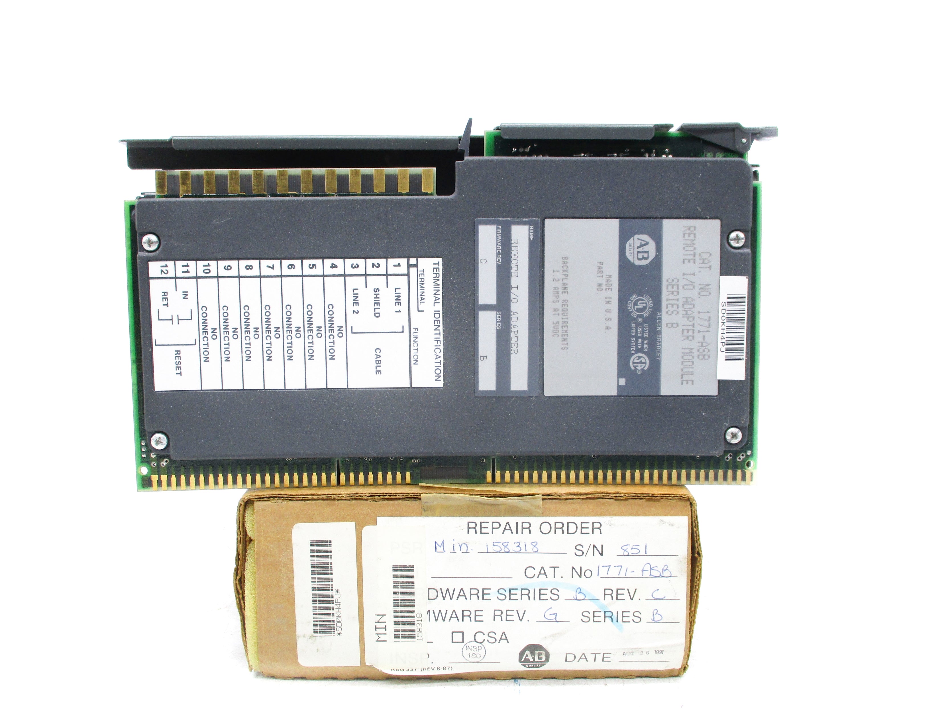 ALLEN BRADLEY 1771-ASB SER. B REMAN