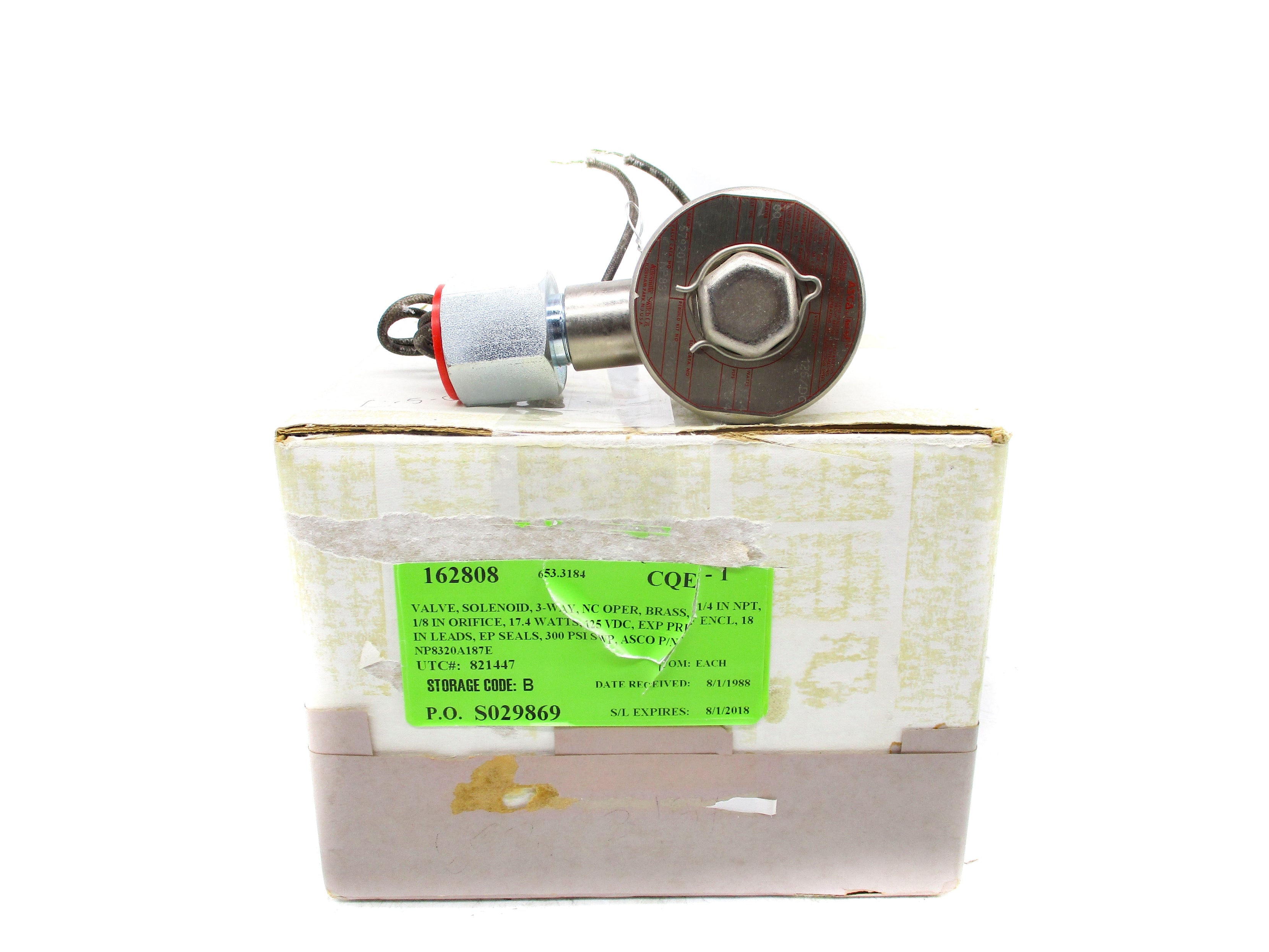 ASCO NP8320A187E 300PSI 125VDC NSMP