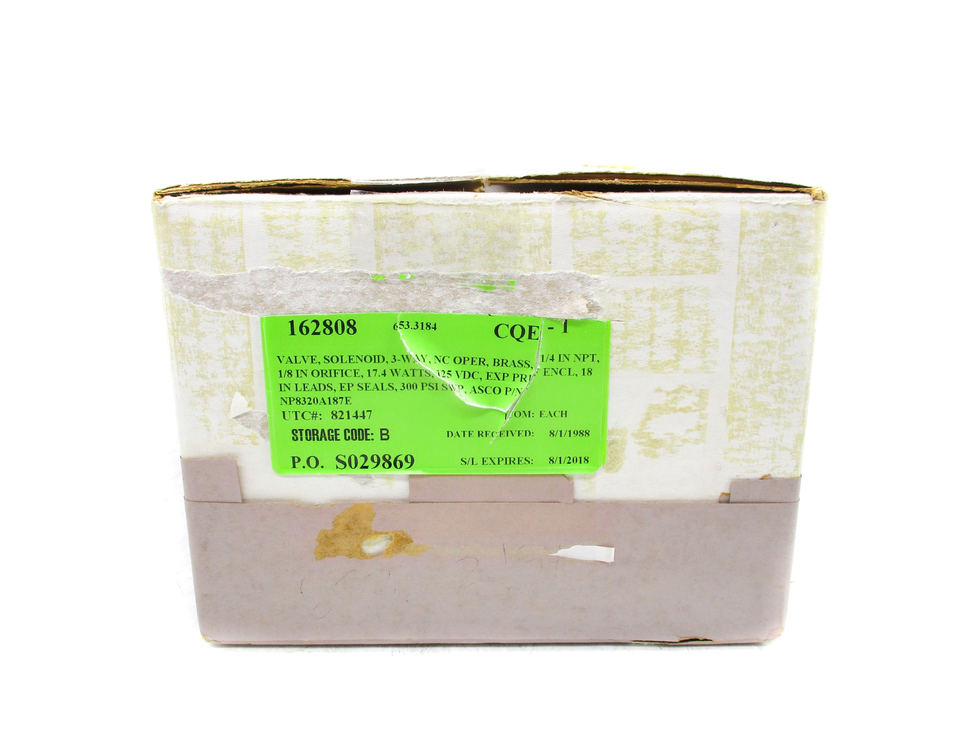 ASCO NP8320A187E 300PSI 125VDC NSMP