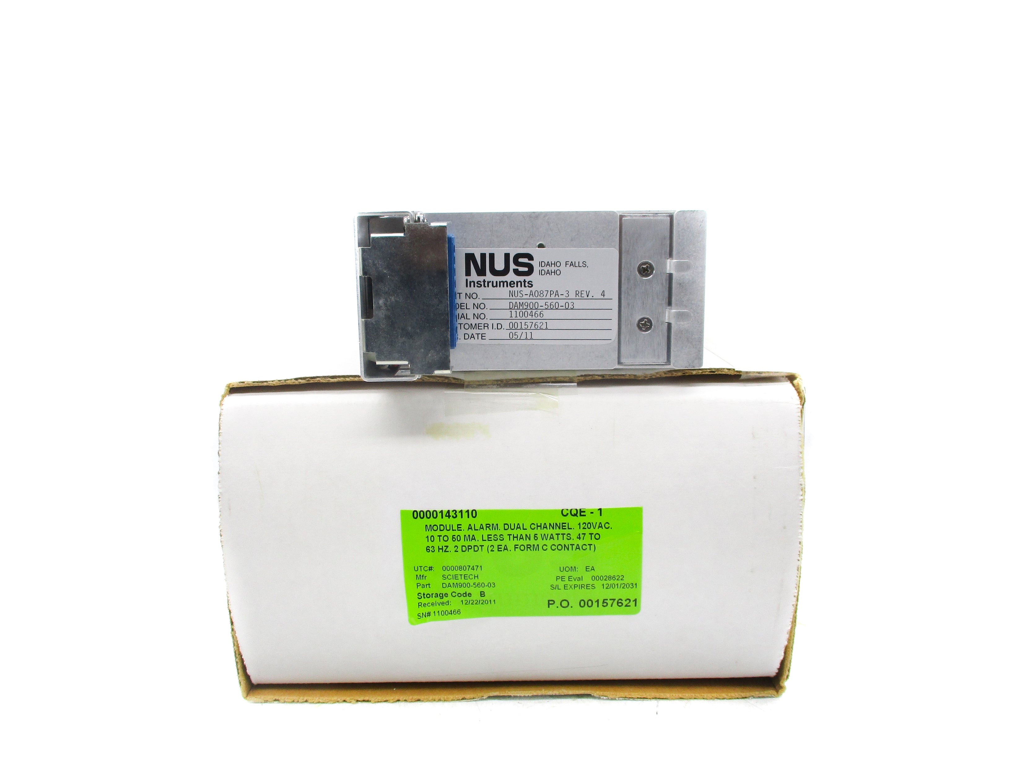 NUS INSTRUMENTS NUS-A087PA-3 NSMP