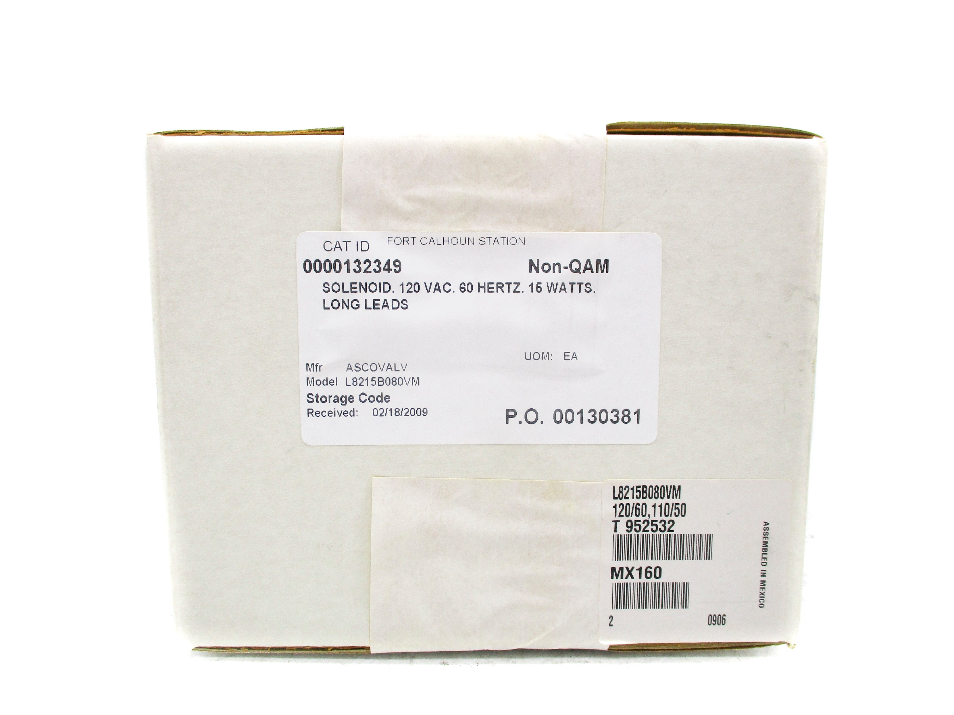 ASCO L8215B080VM 120/60 110/50 NSFS