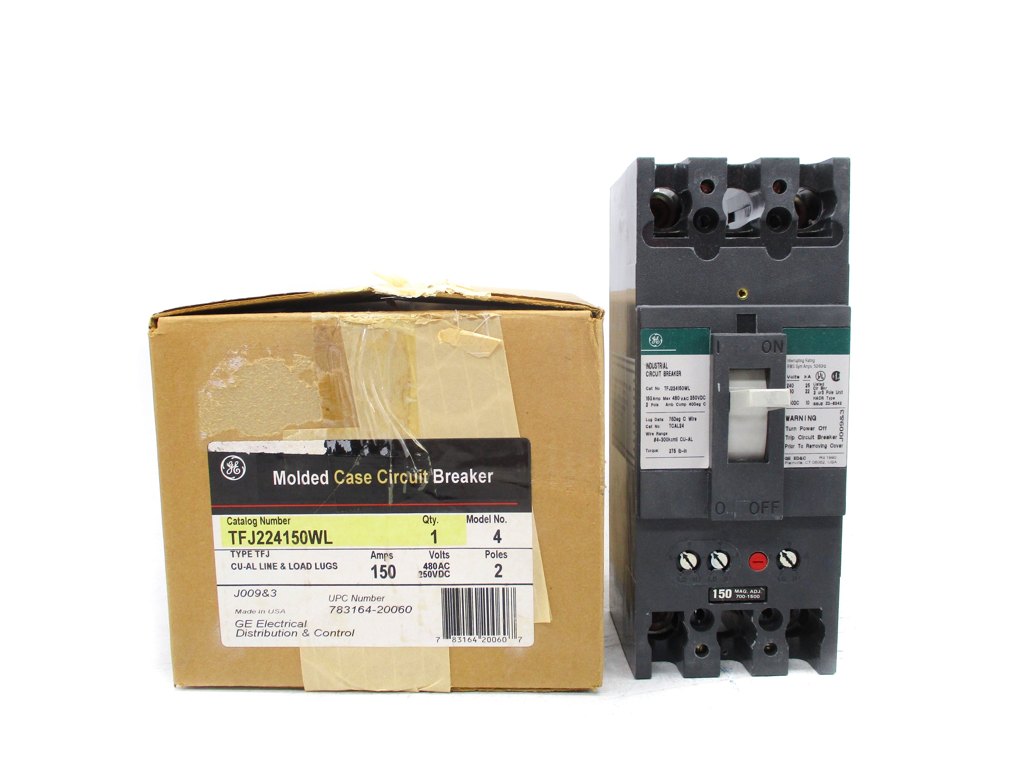 GENERAL ELECTRIC TFJ224150WL 150A 480VAC NSMP