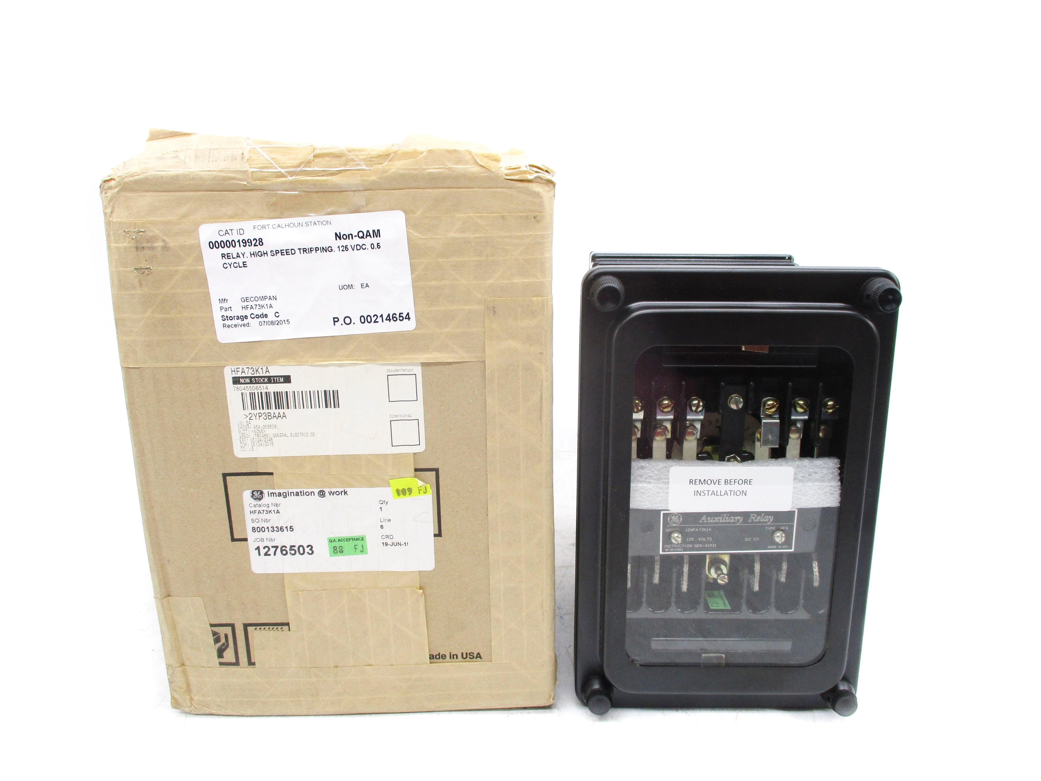 GENERAL ELECTRIC 12HFA73K1A 125V NSMP