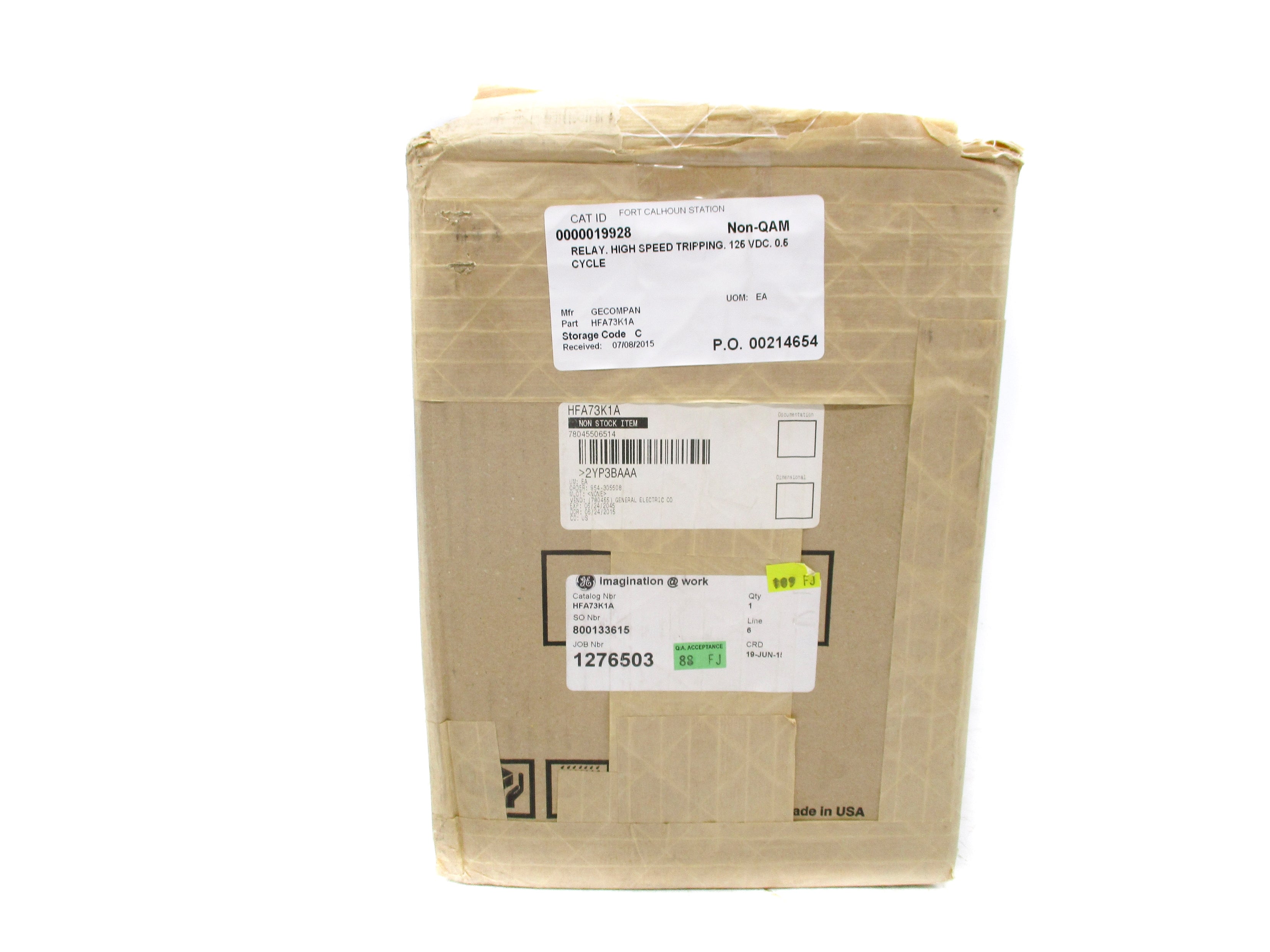 GENERAL ELECTRIC 12HFA73K1A 125V NSMP