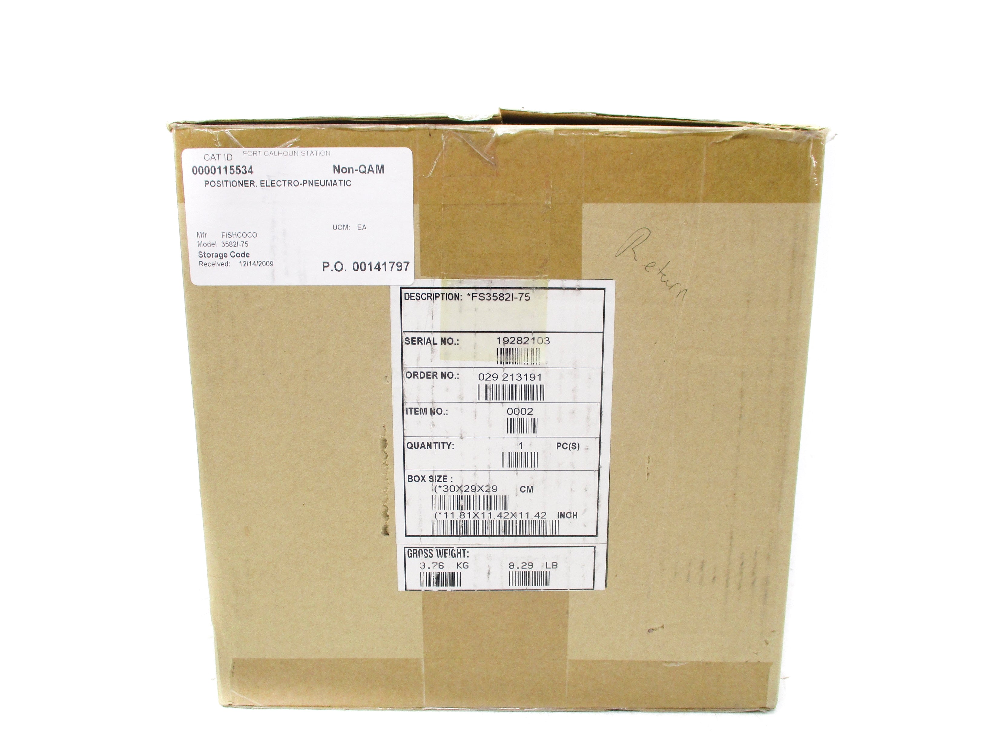 FISHER CONTROLS FS3582I-75 NSMP