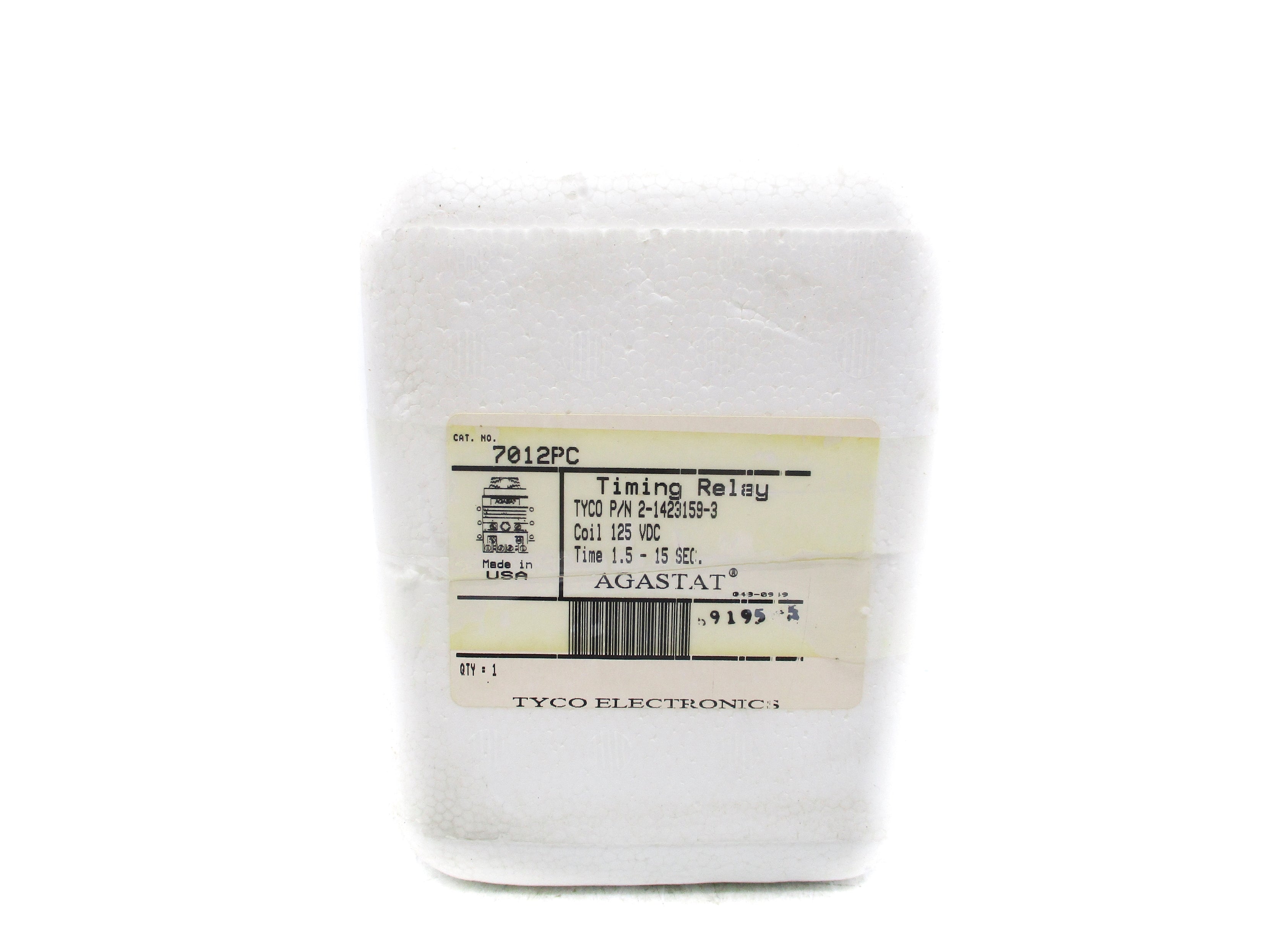 AGASTAT 7012PC 125VDC 1.5-15SEC NSMP
