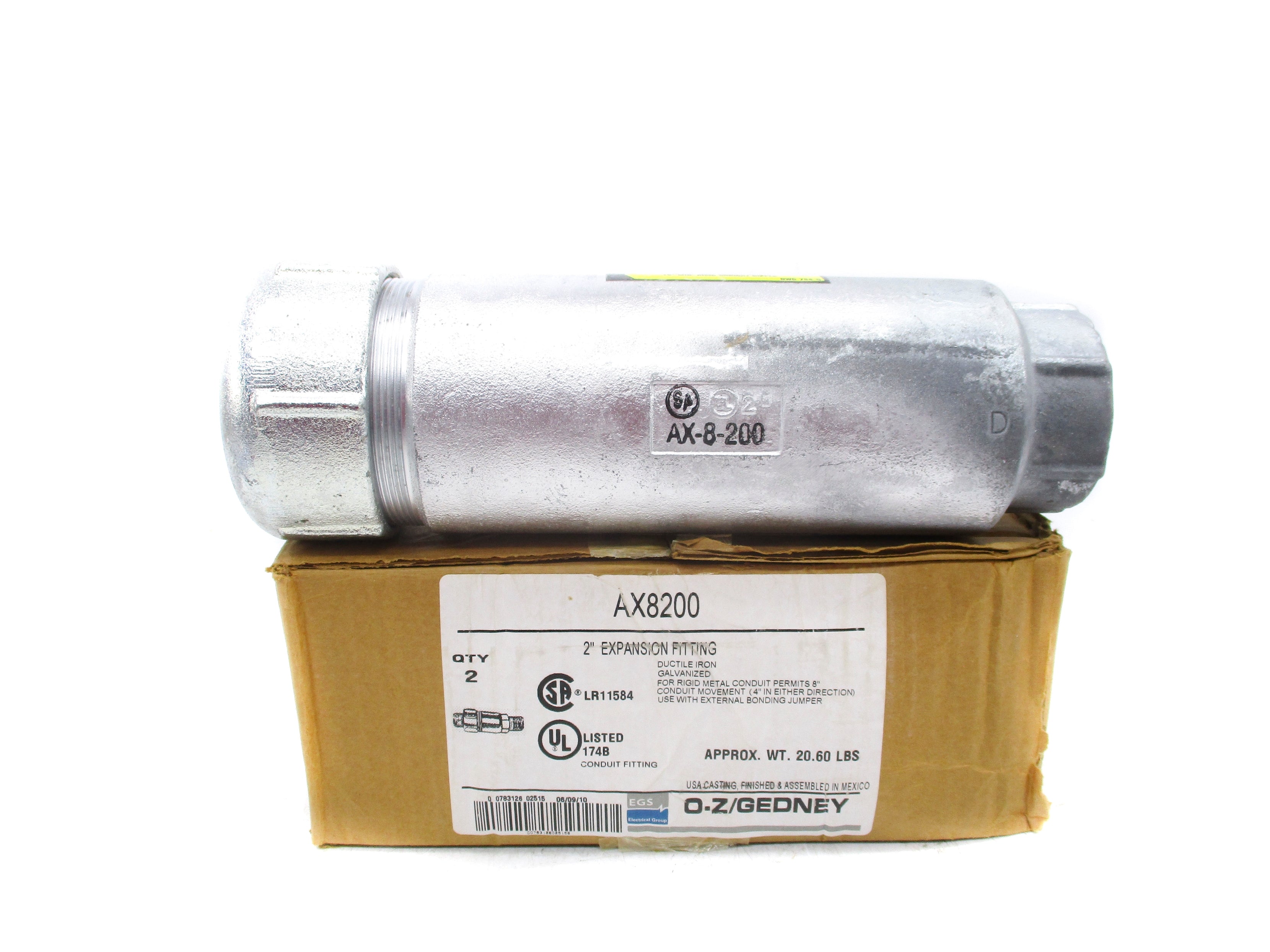 O-Z/GEDNEY AX8200 (PKG OF 2) NSMP