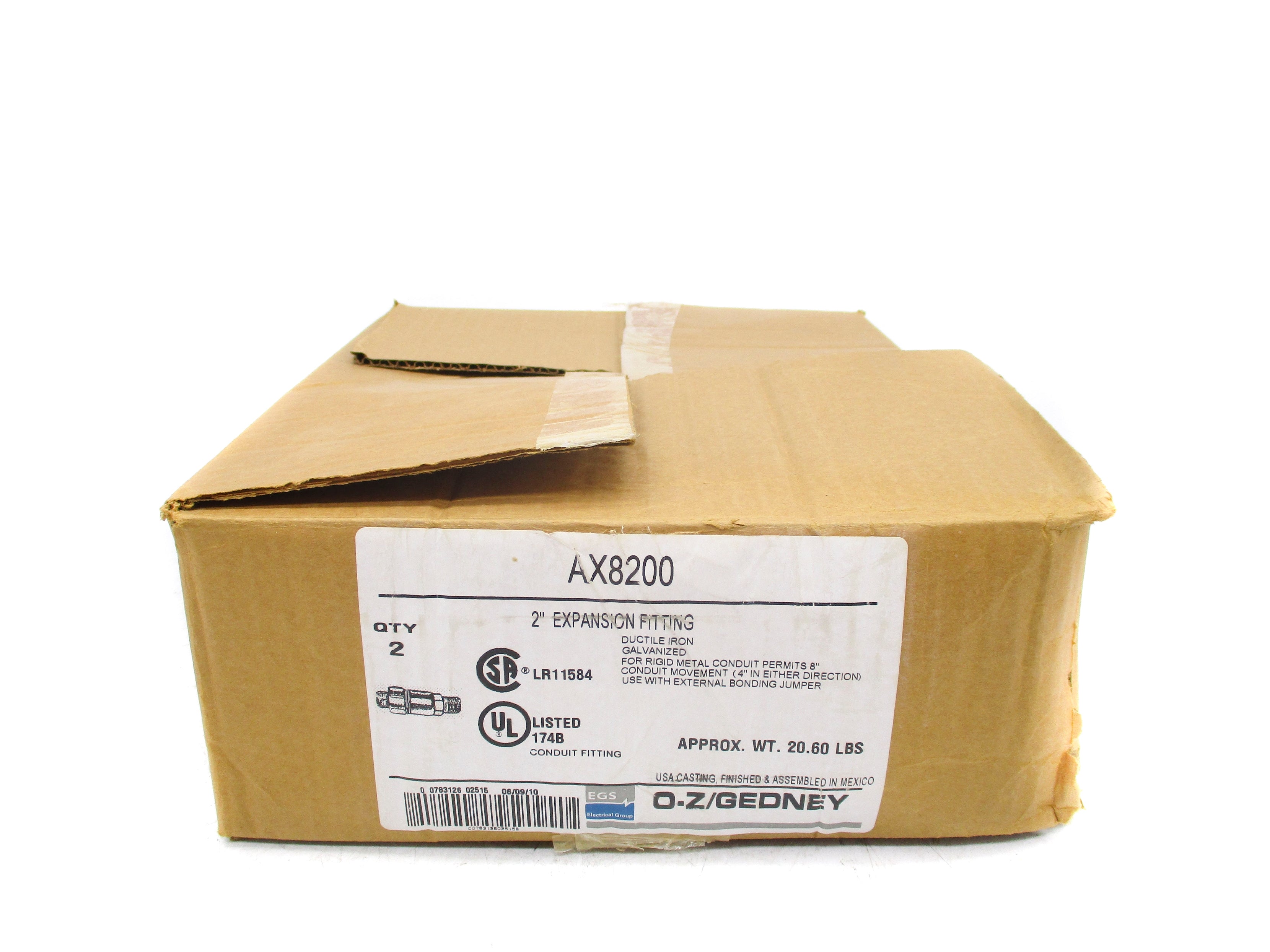 O-Z/GEDNEY AX8200 (PKG OF 2) NSMP