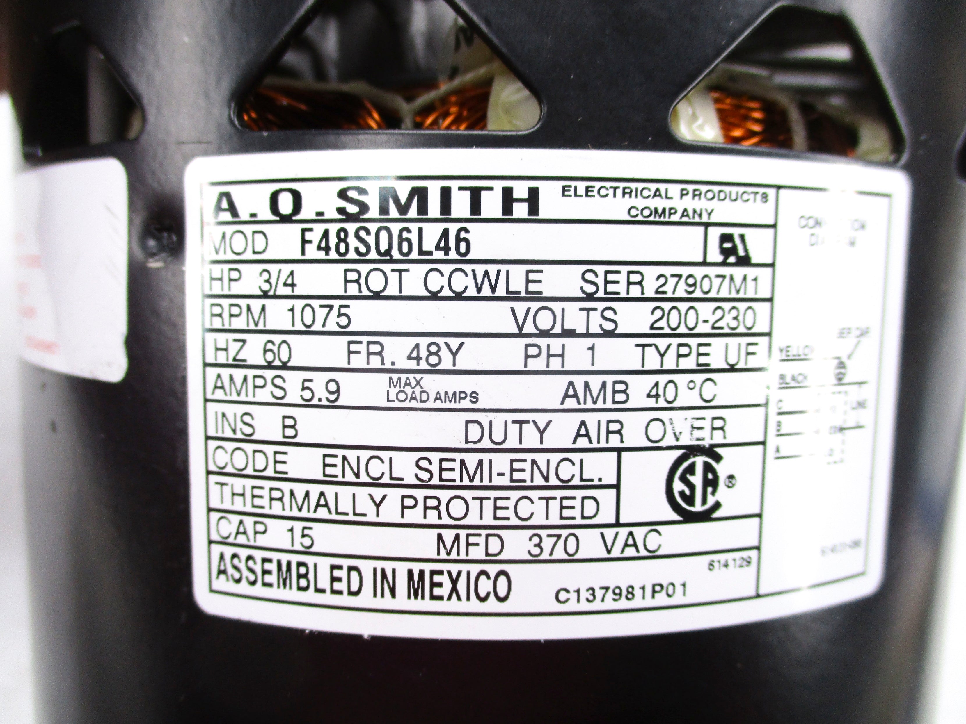A.O. SMITH F48SQ6L46 NSNP