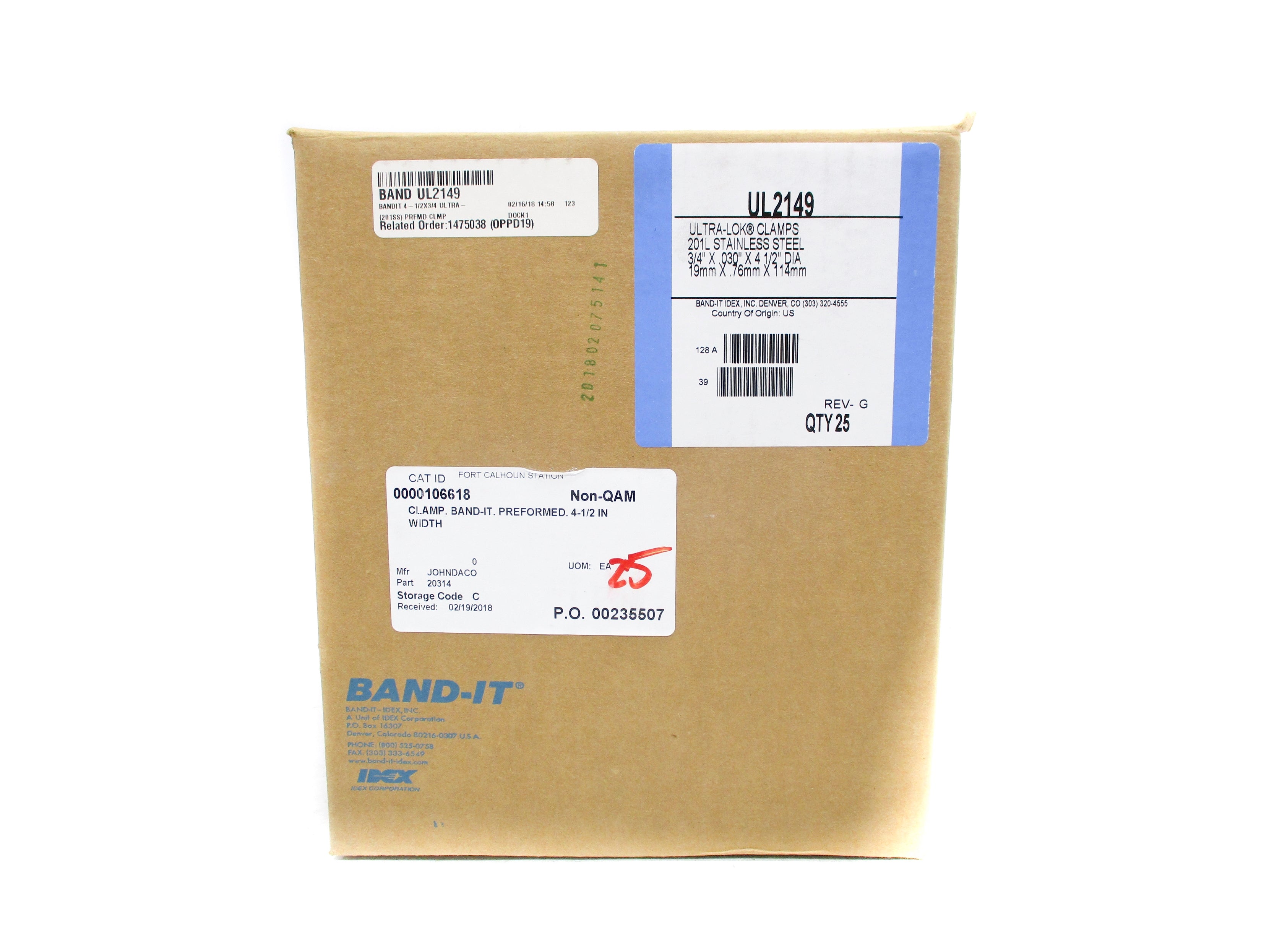 BAND-IT UL2149 (PKG OF 25) NSMP