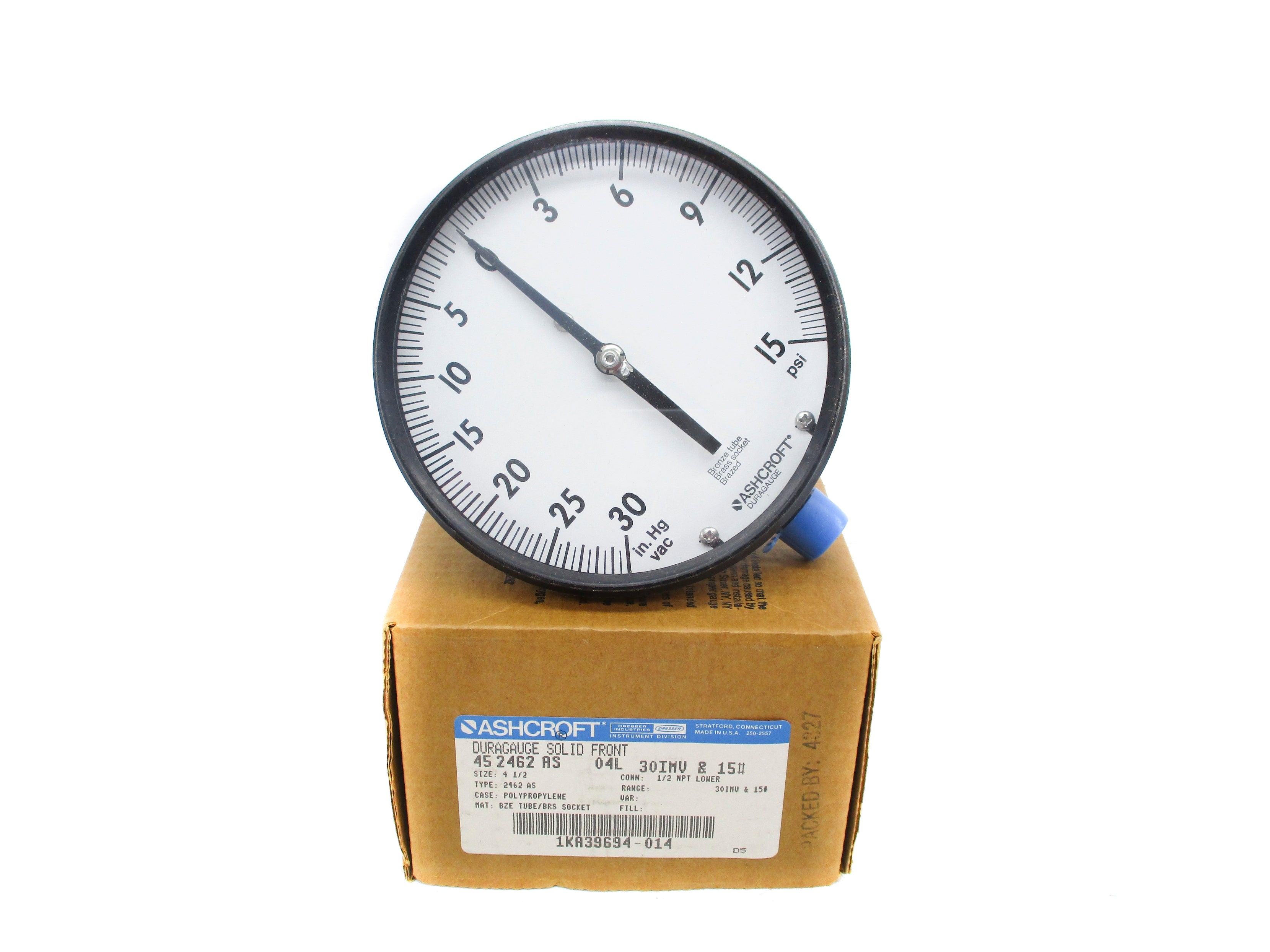 ASHCROFT 452462AS04L30IMV&15# 30-15PSI NSMP
