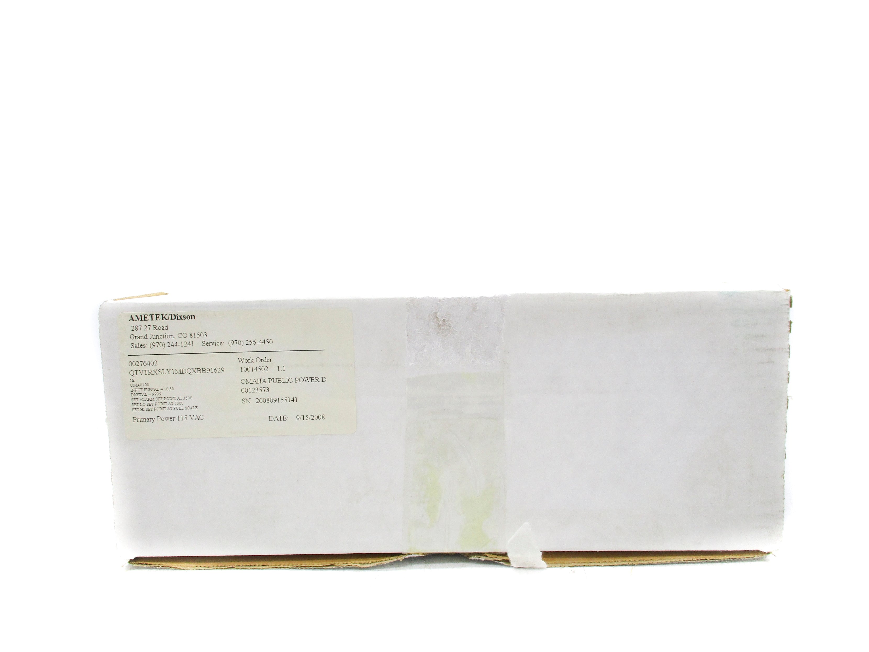 AMETEK QTVTRXSLY1MDQXBB91629 0-10 NSMP