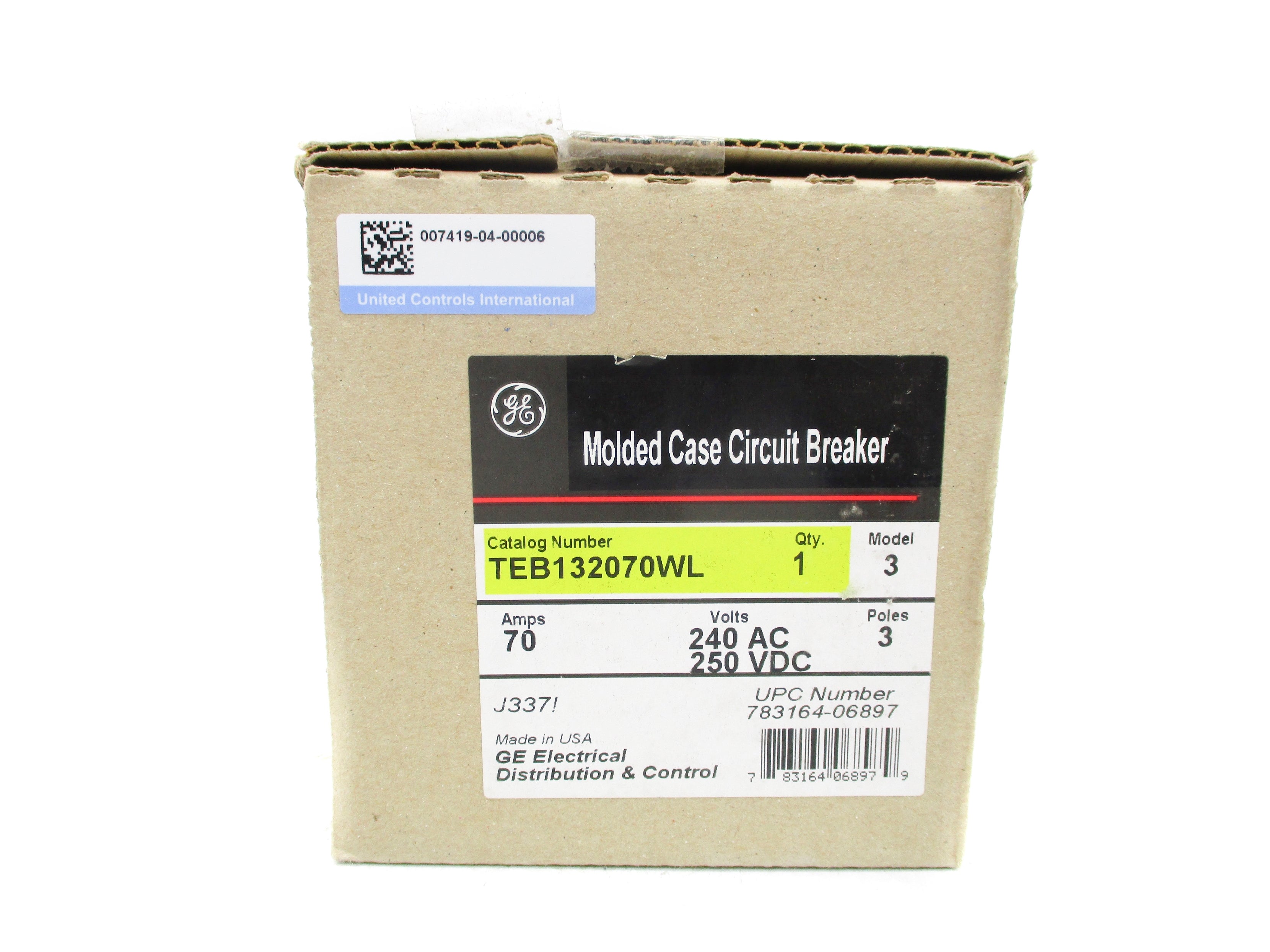 GENERAL ELECTRIC TEB132070WL 70A 240VAC NSMP