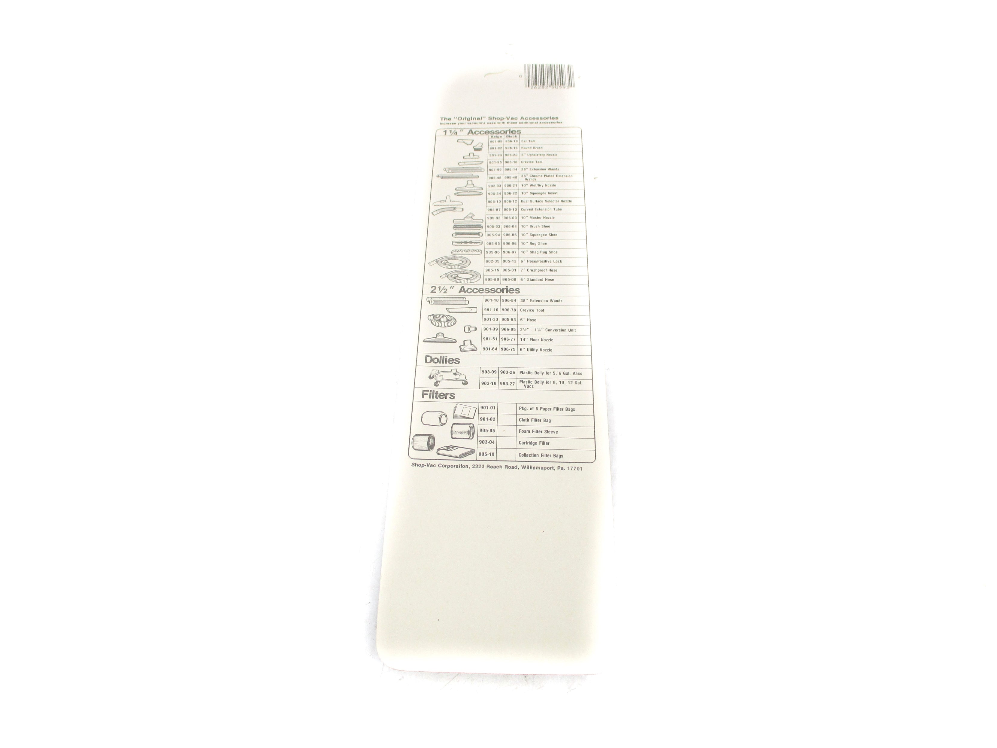 SHOP-VAC 906-04 (PKG OF 5) NSMP