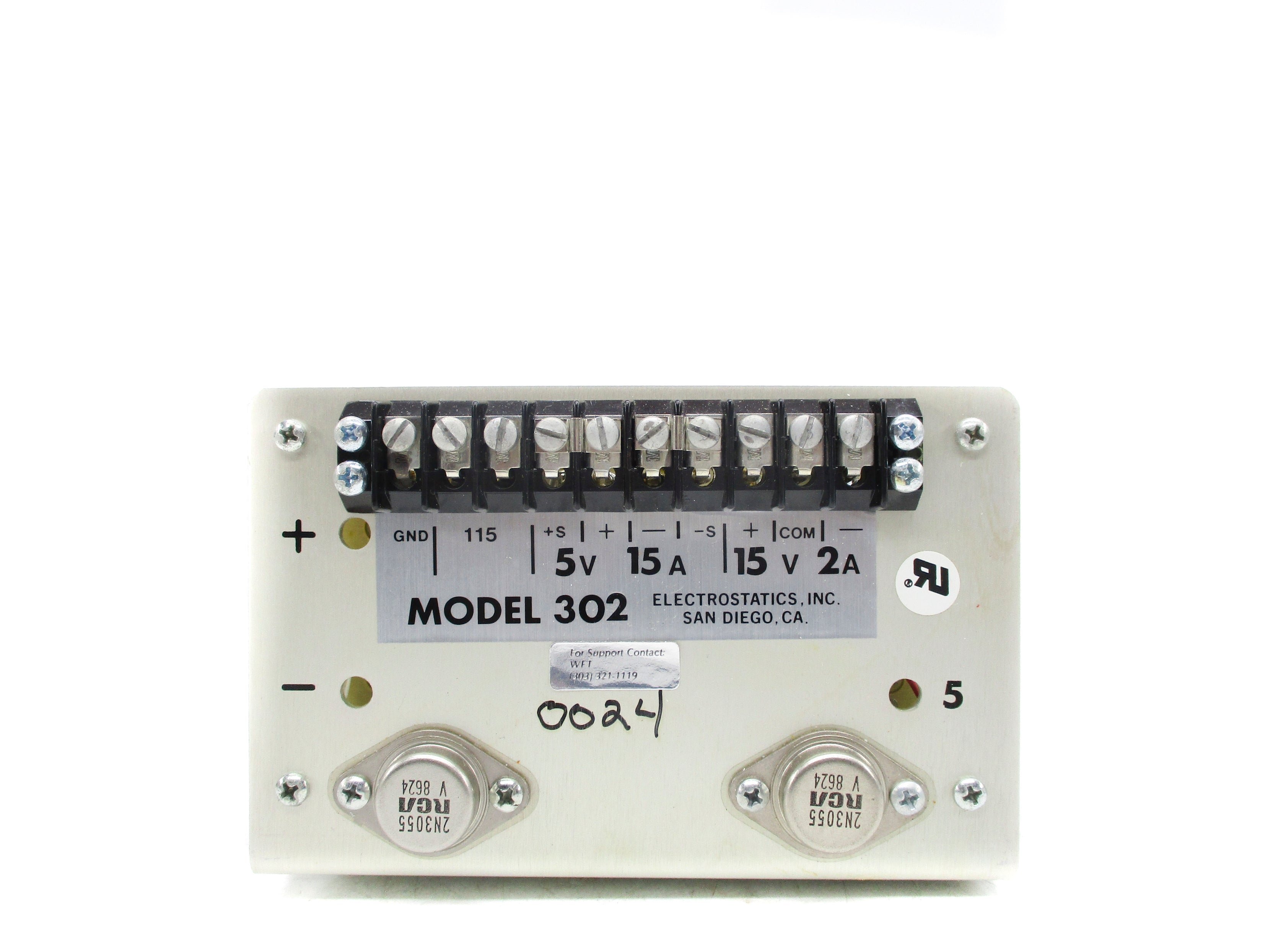 ELECTROSTATICS MODEL 302 NSNP