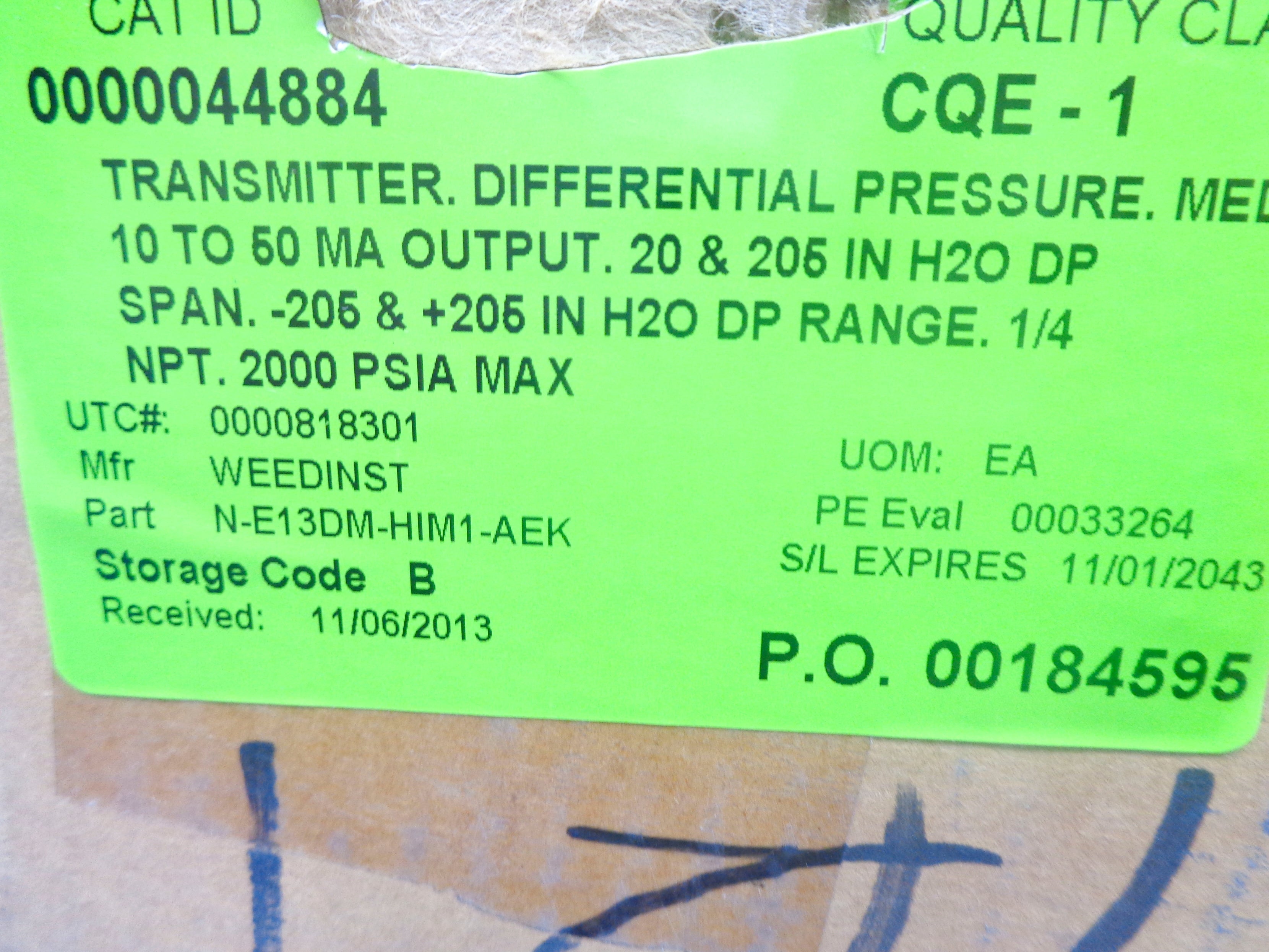 WEED INSTRUMENT N-E13DMHIML-AEK NSMP