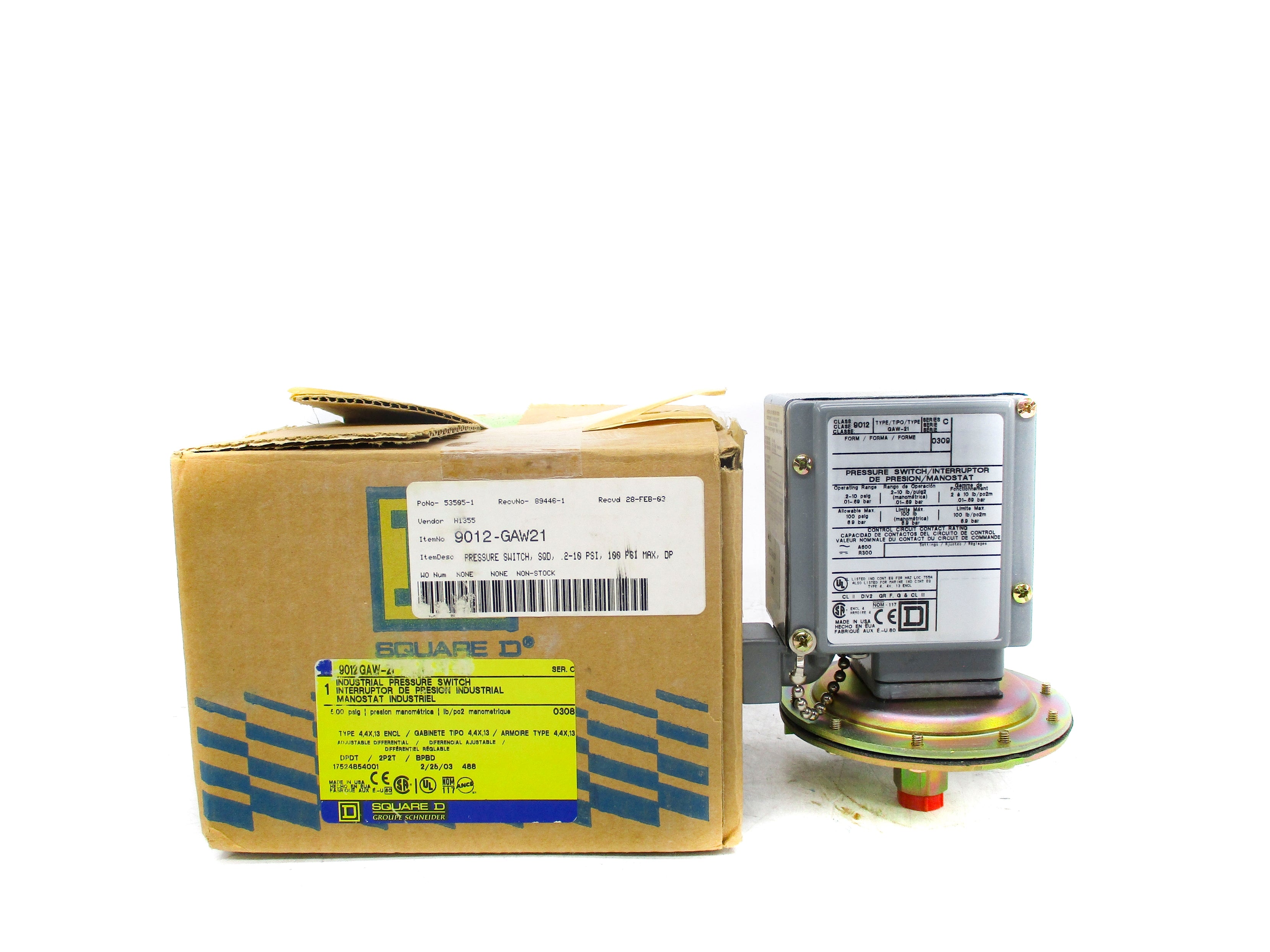 SQUARE D 9012GAW21 SER. C NSMP