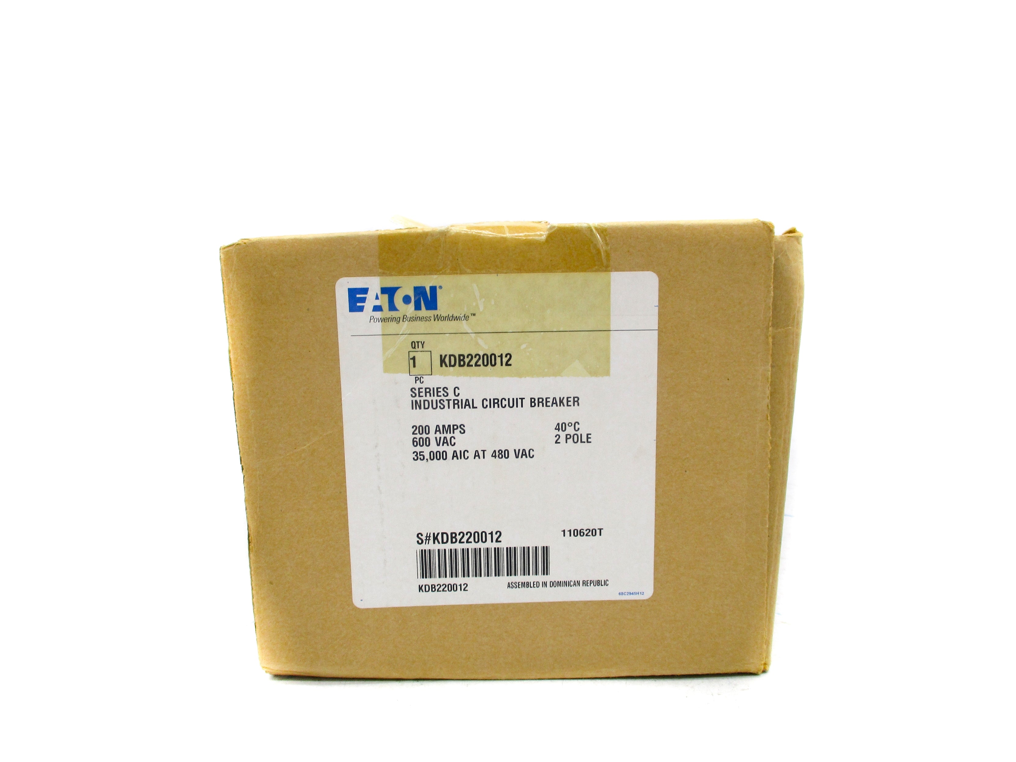 EATON KDB220012 SER. C 200A 600VAC NSMP