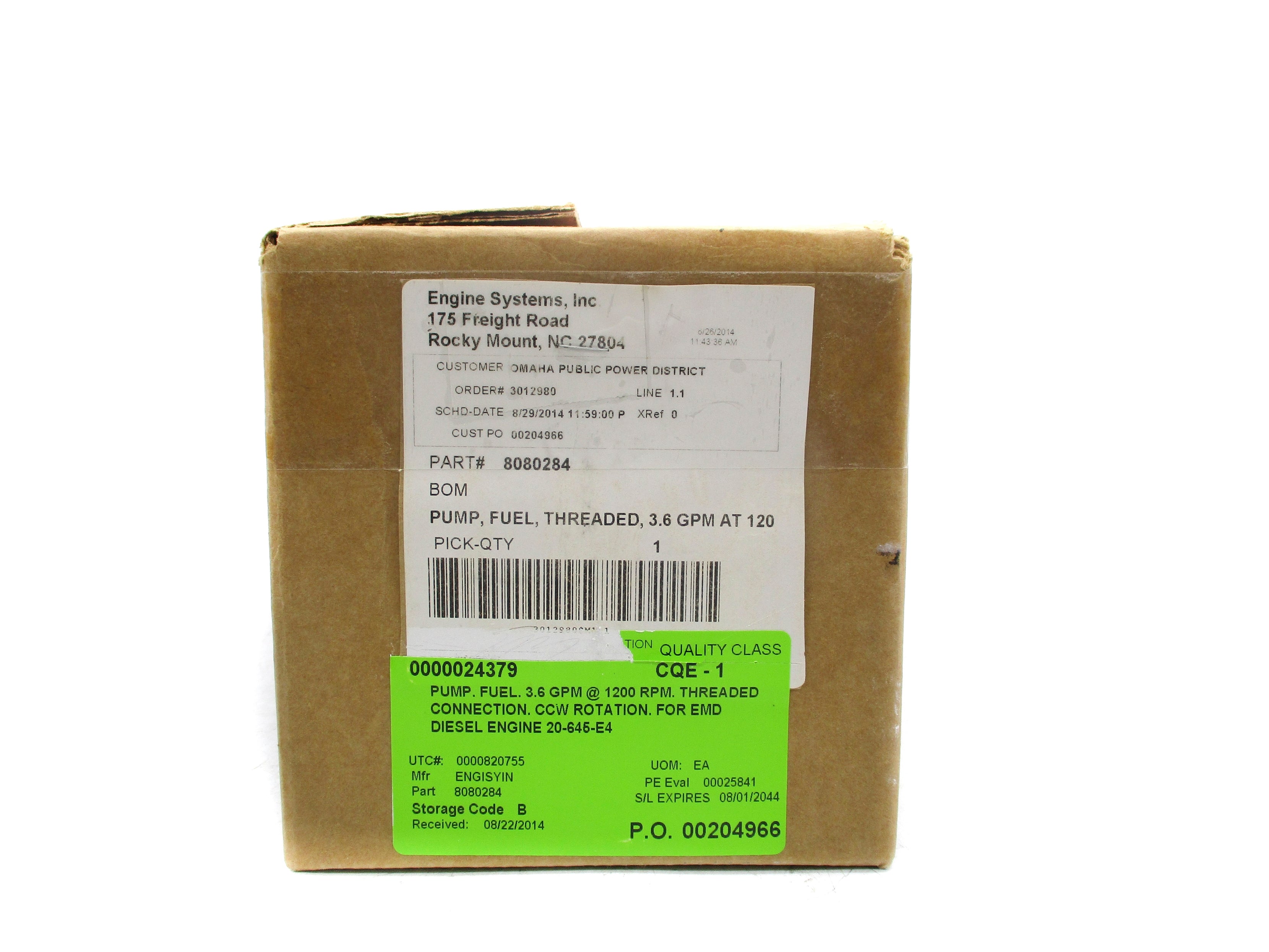 ENIGINE SYSTEMS GV-285-EX NSMP
