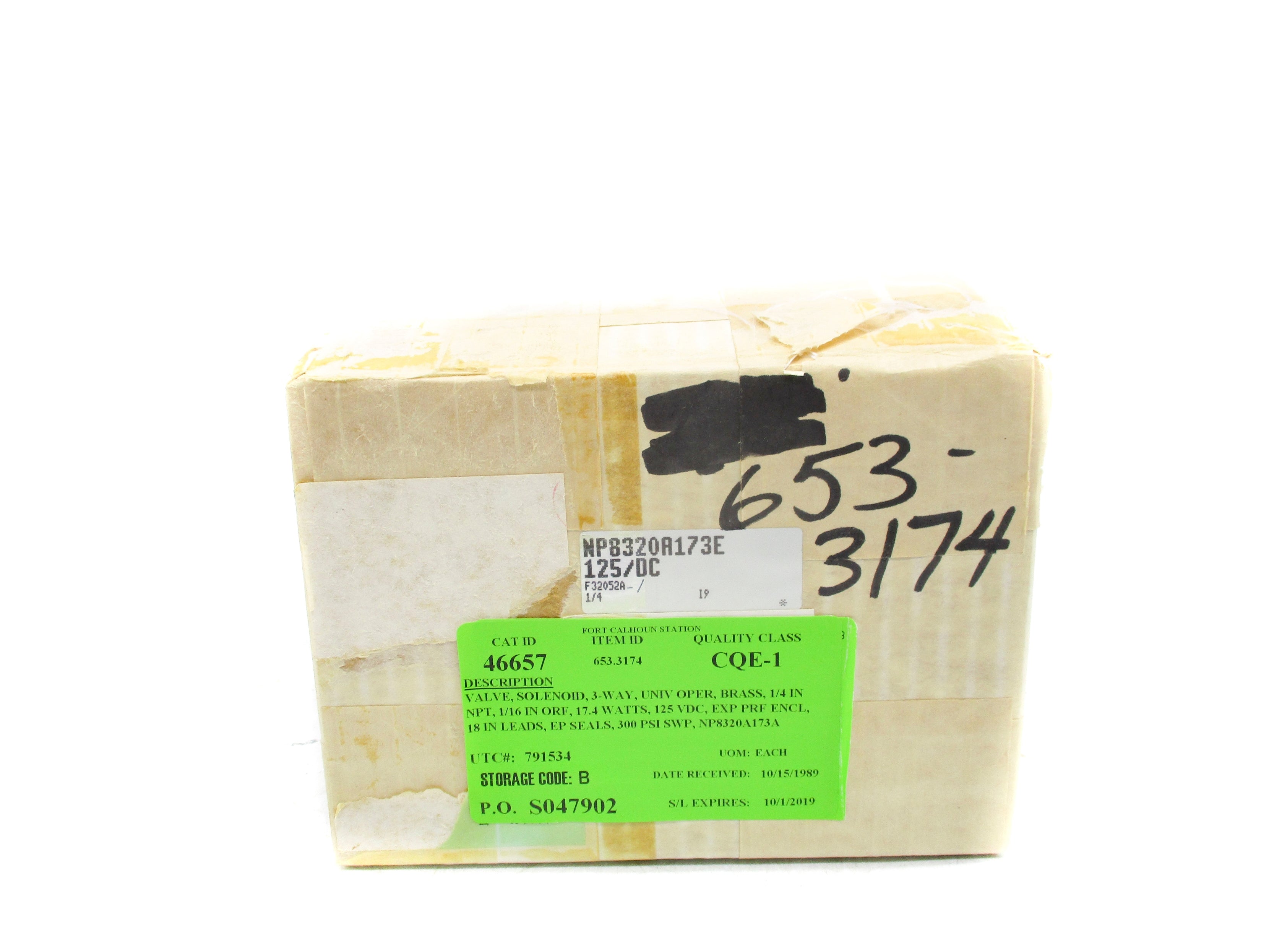 ASCO NP8320A173E 125VDC 1/4" NSMP