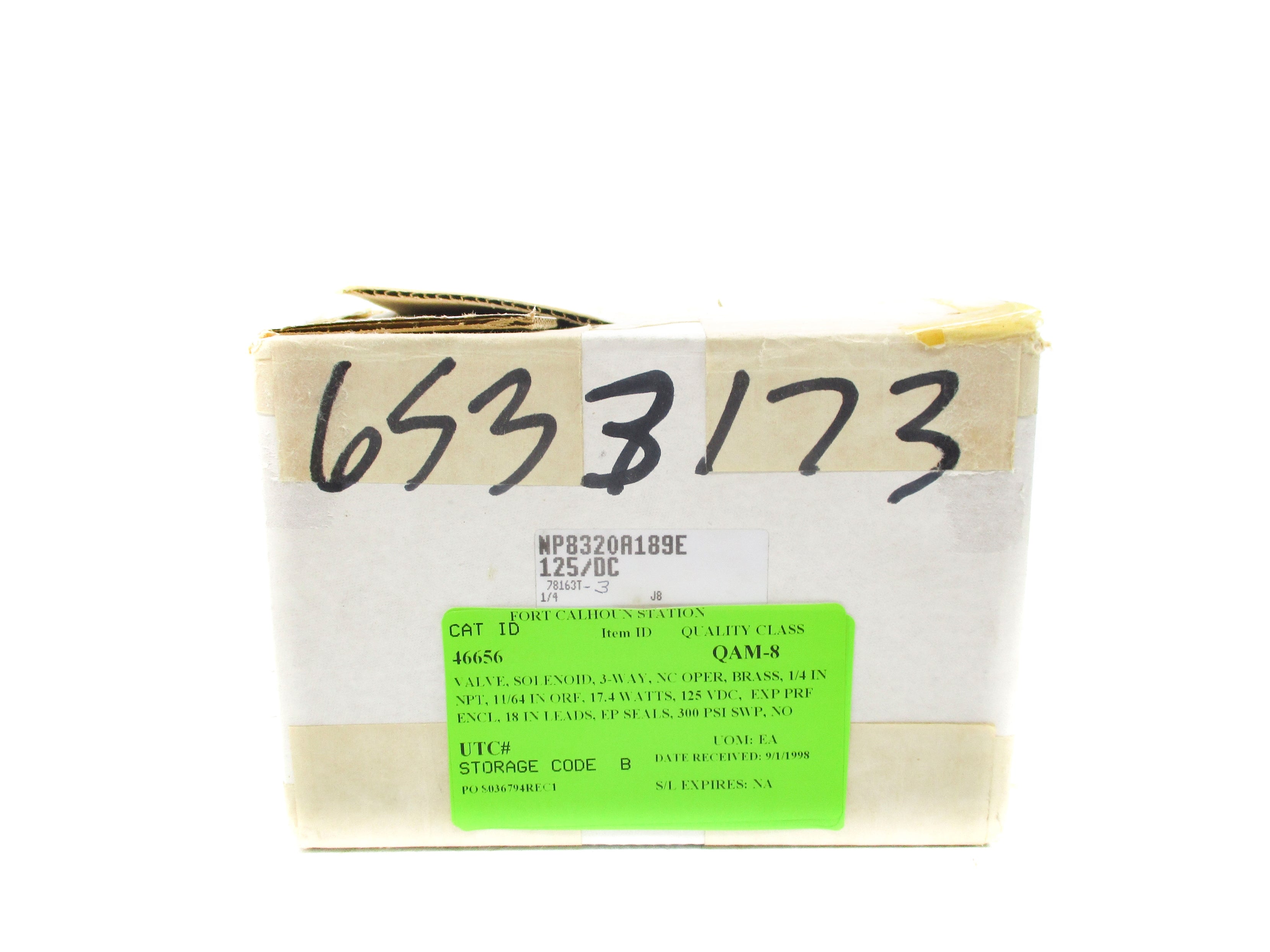 ASCO NP8320A189E 125VDC 300PSI 1/4" NSMP