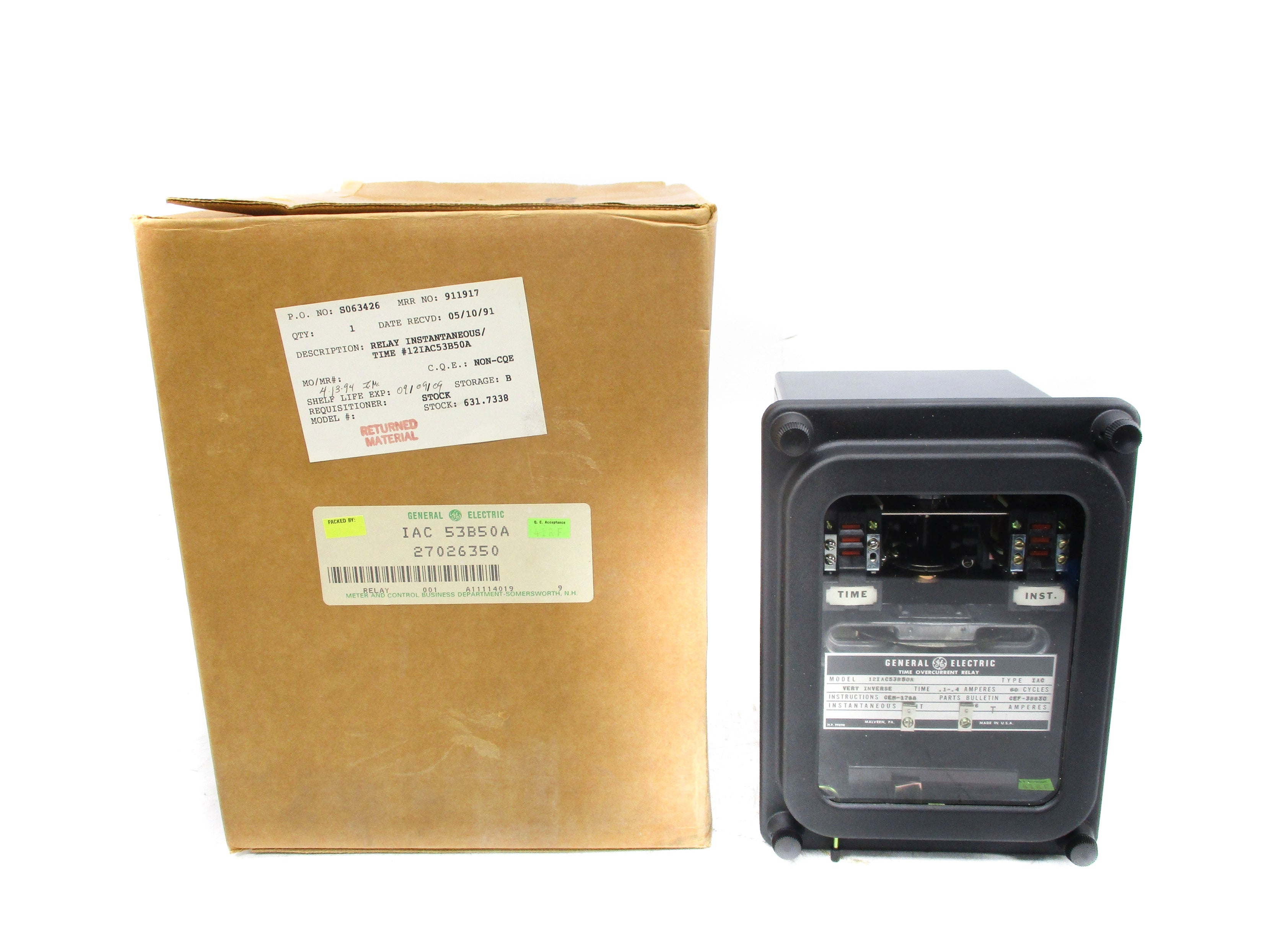 GENERAL ELECTRIC 12IAC53B50A NSMP