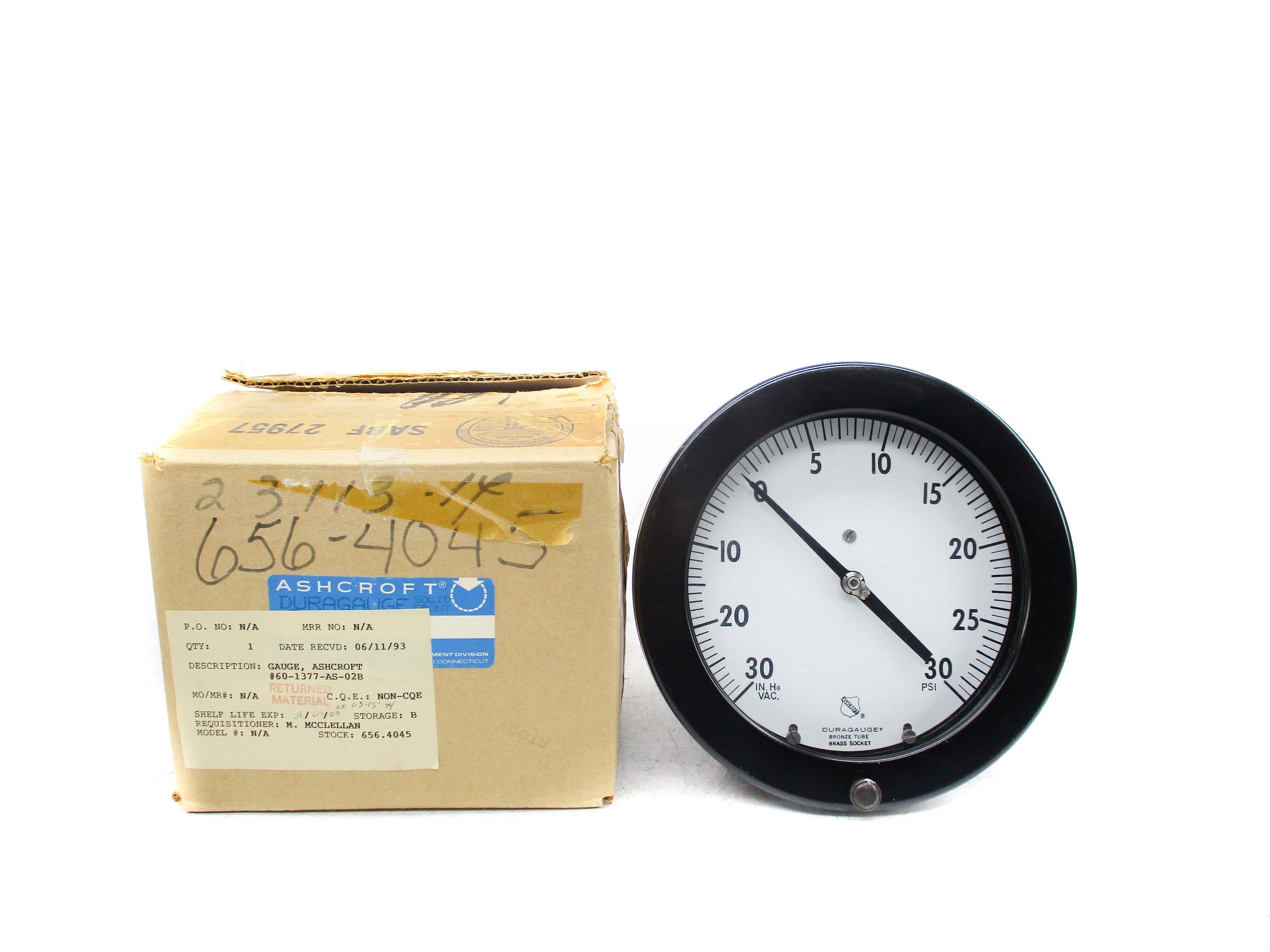 ASHCROFT 60-1377-AS-02B 0-30PSI NSMP