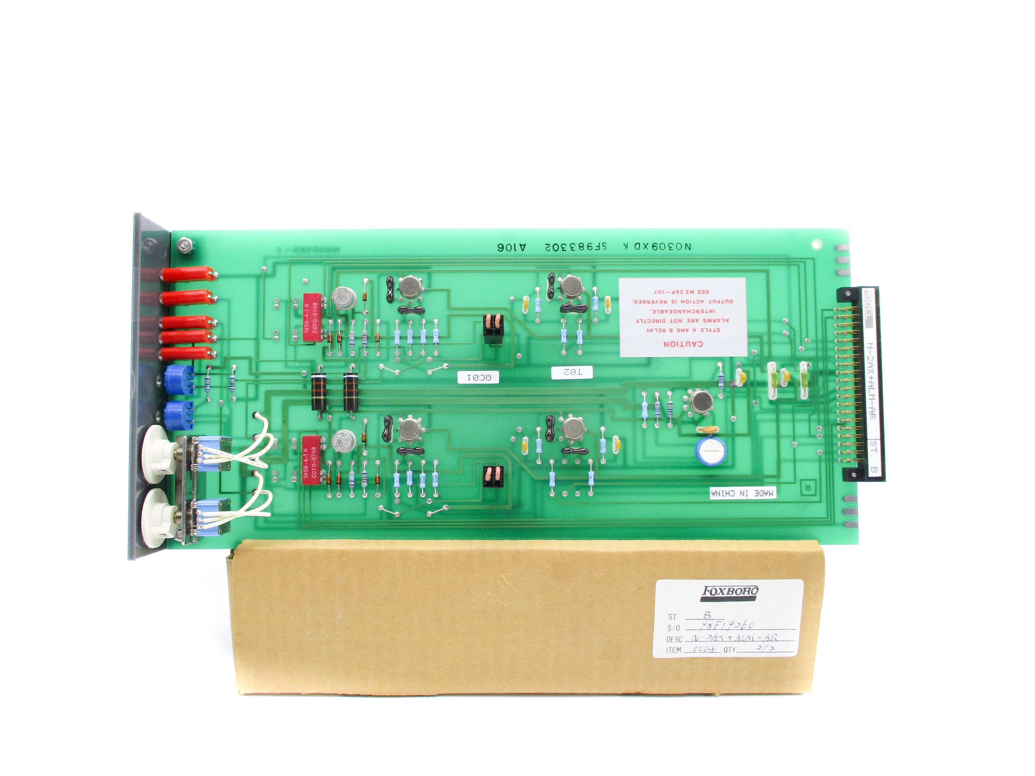 FOXBORO N-2AX+ALM-AR NSMP