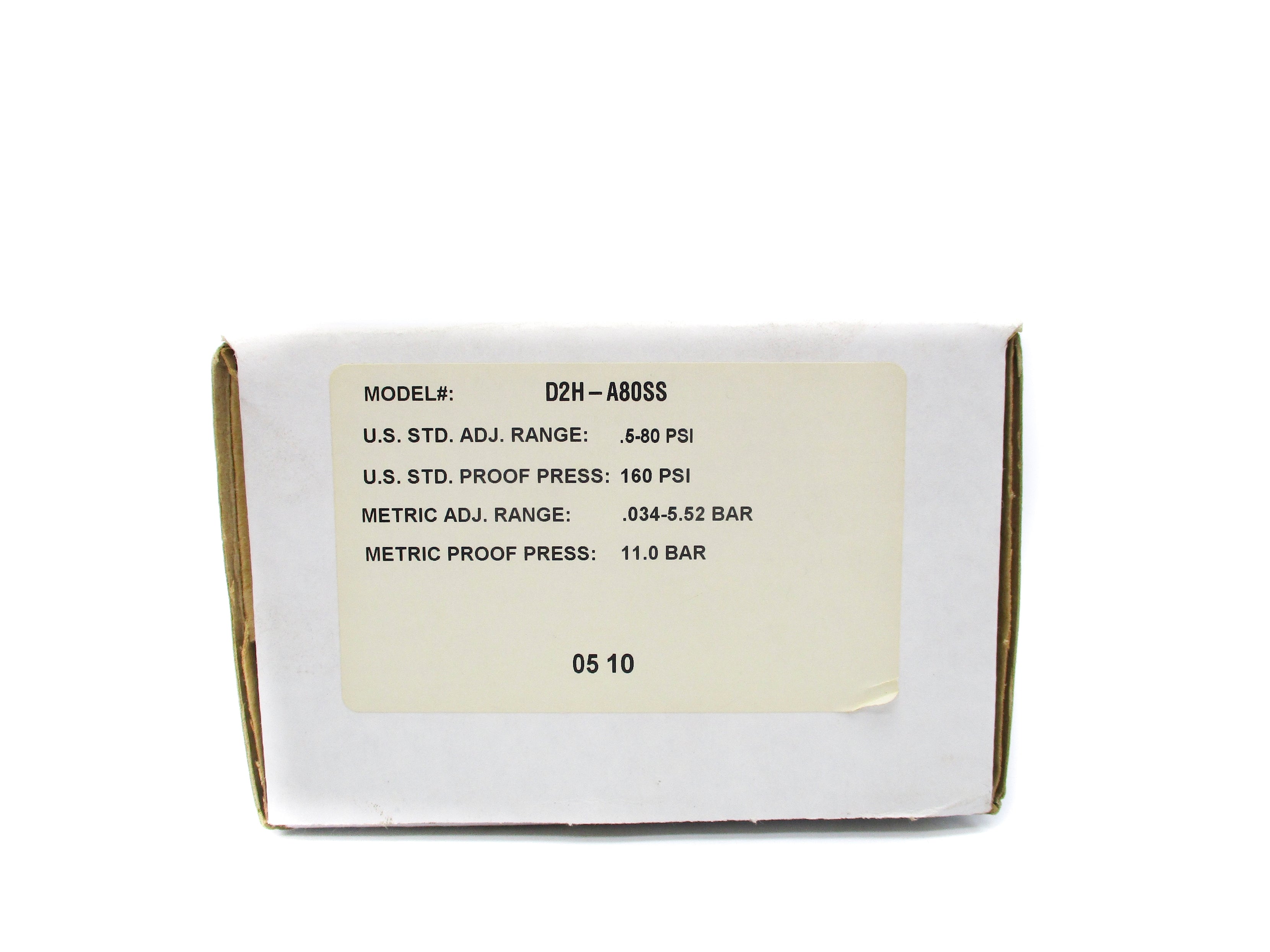 BARKSDALE D2H-A80SS 0.5-80PSI NSMP