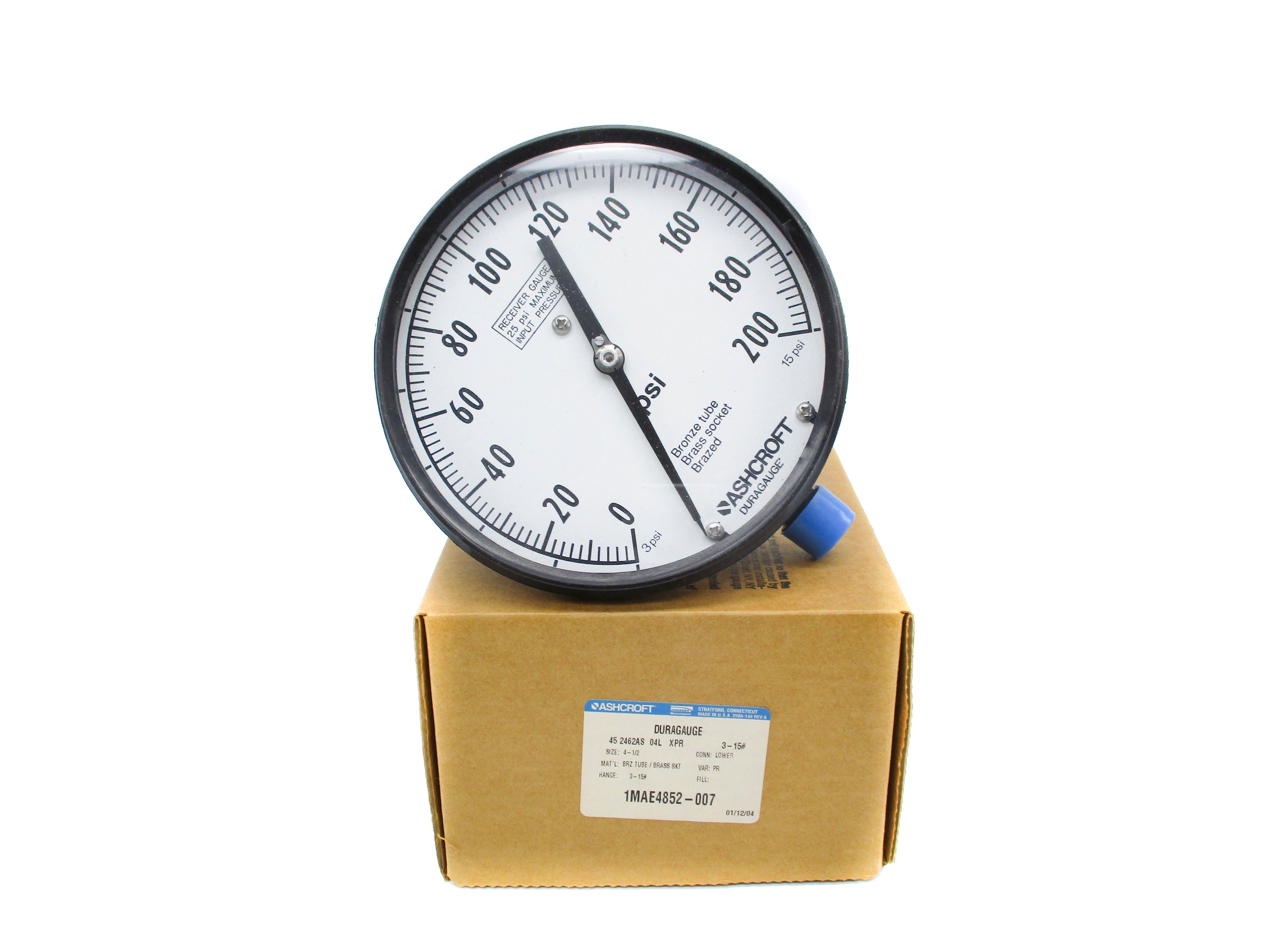ASHCROFT 452462AS04LXPR3-15# 0-200 NSMP