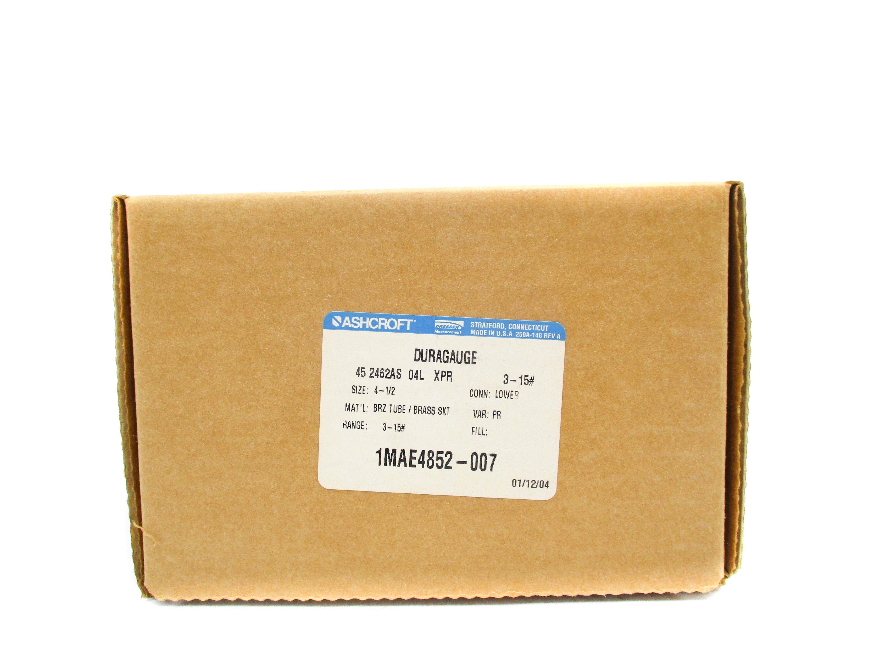 ASHCROFT 452462AS04LXPR3-15# 0-200 NSMP