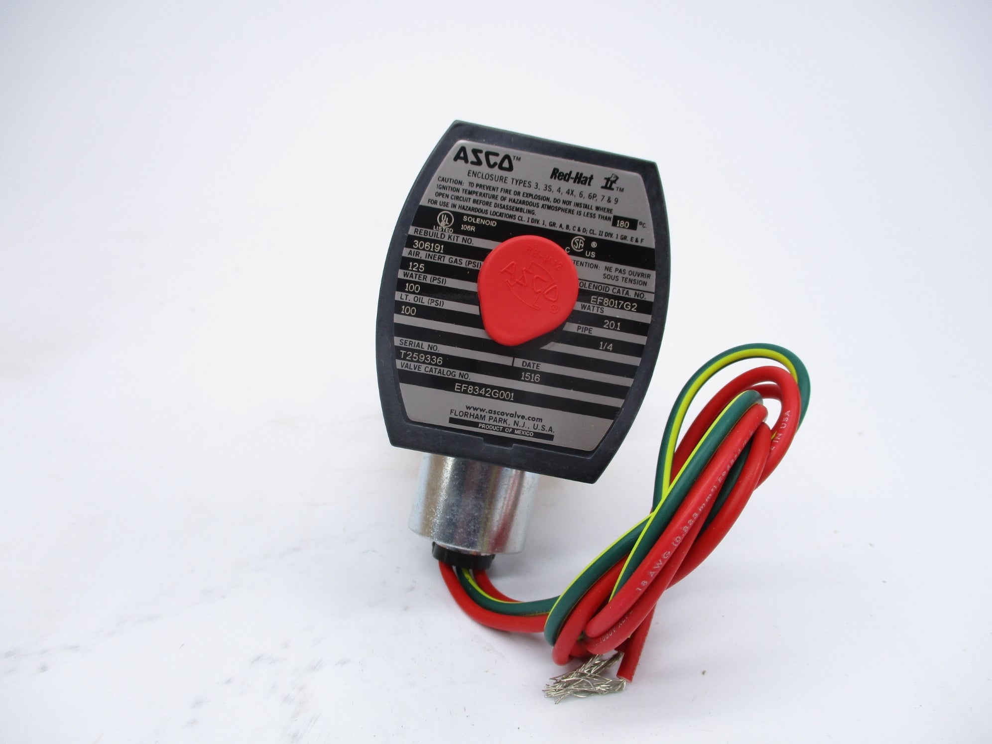 ASCO EF8342G001 1/4" 120V NSNP
