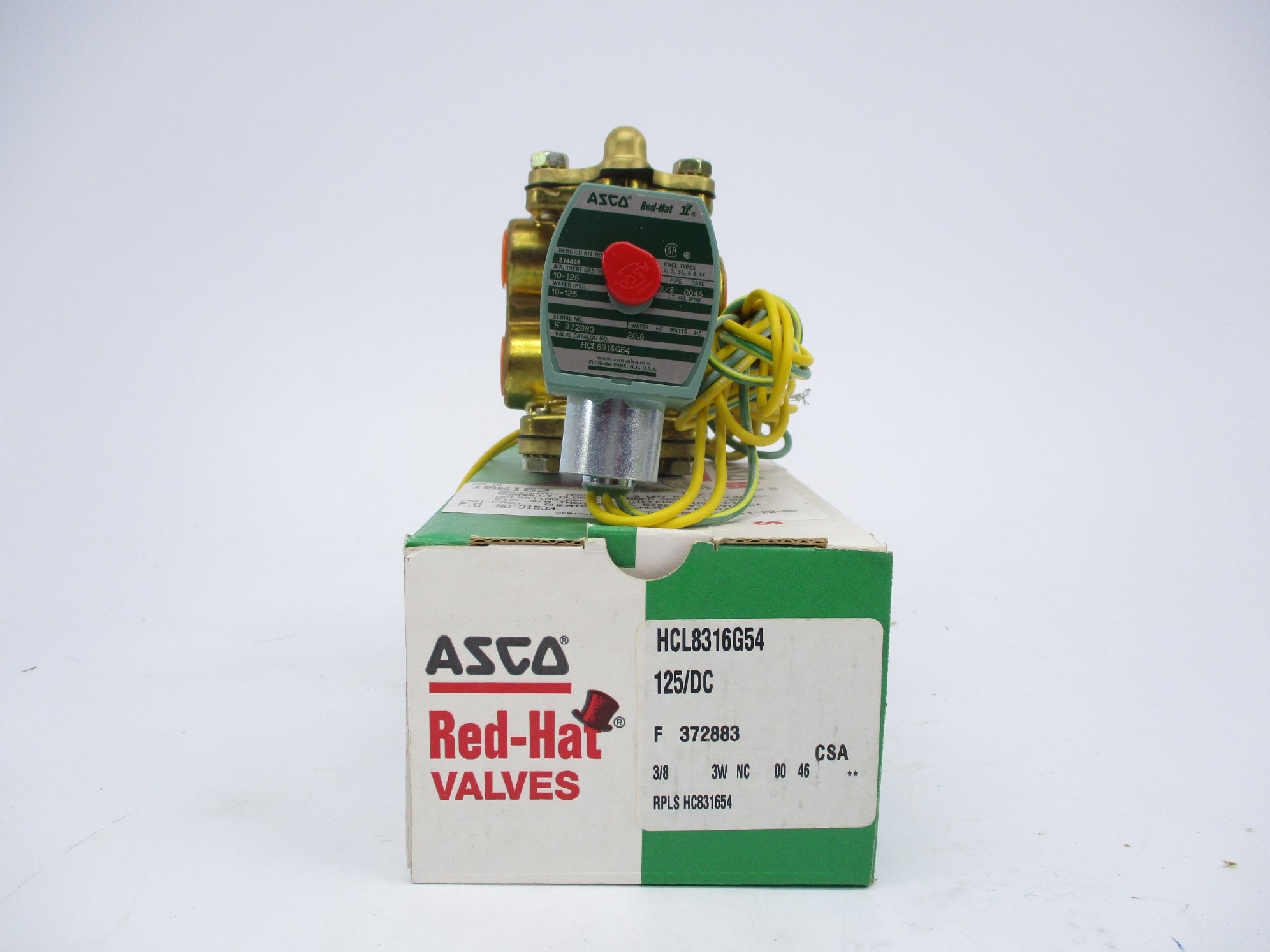 ASCO HCL8316G54 125VDC NSMP