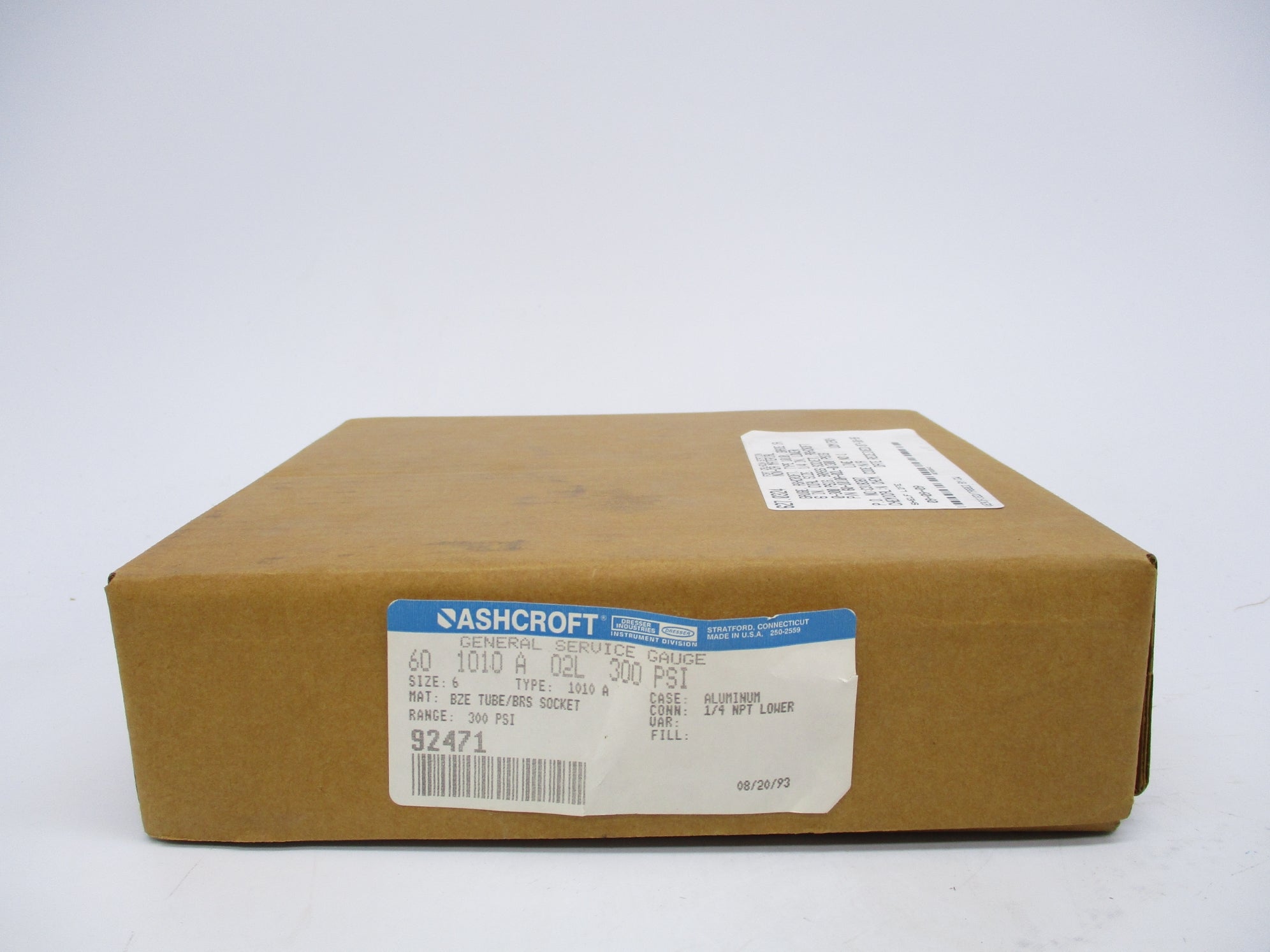 ASHCROFT 601010A02L300 0-300PSI NSMP