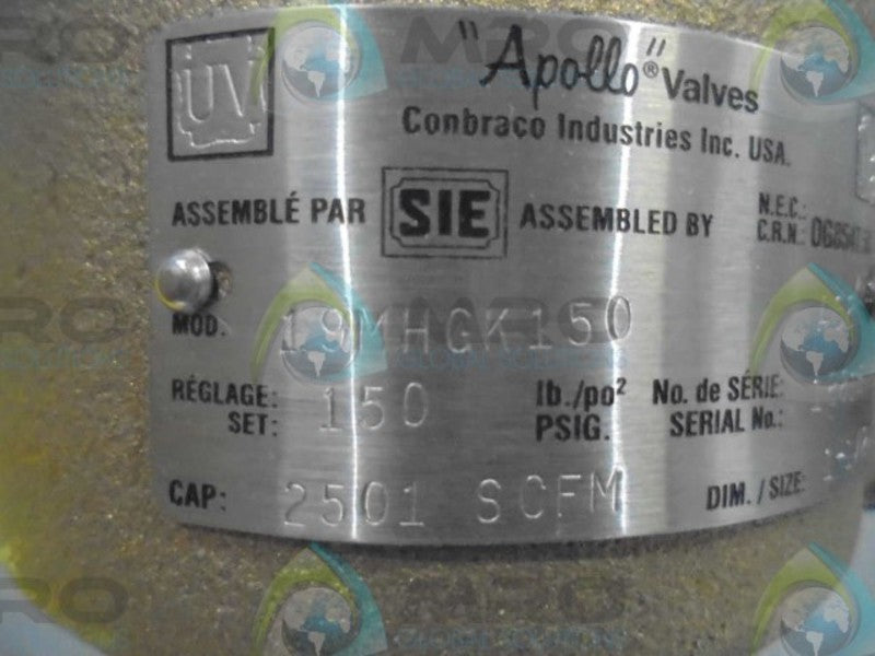 APOLLO VALVES 19MHGK150 SAFETY VALVE *NEW IN BOX*
