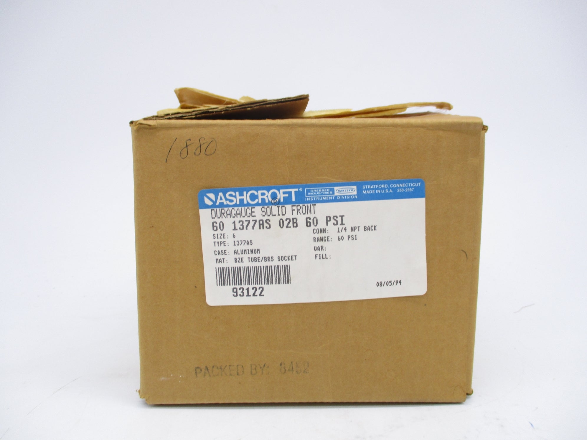 ASHCROFT 601377AS02B60 0-60PSI NSMP