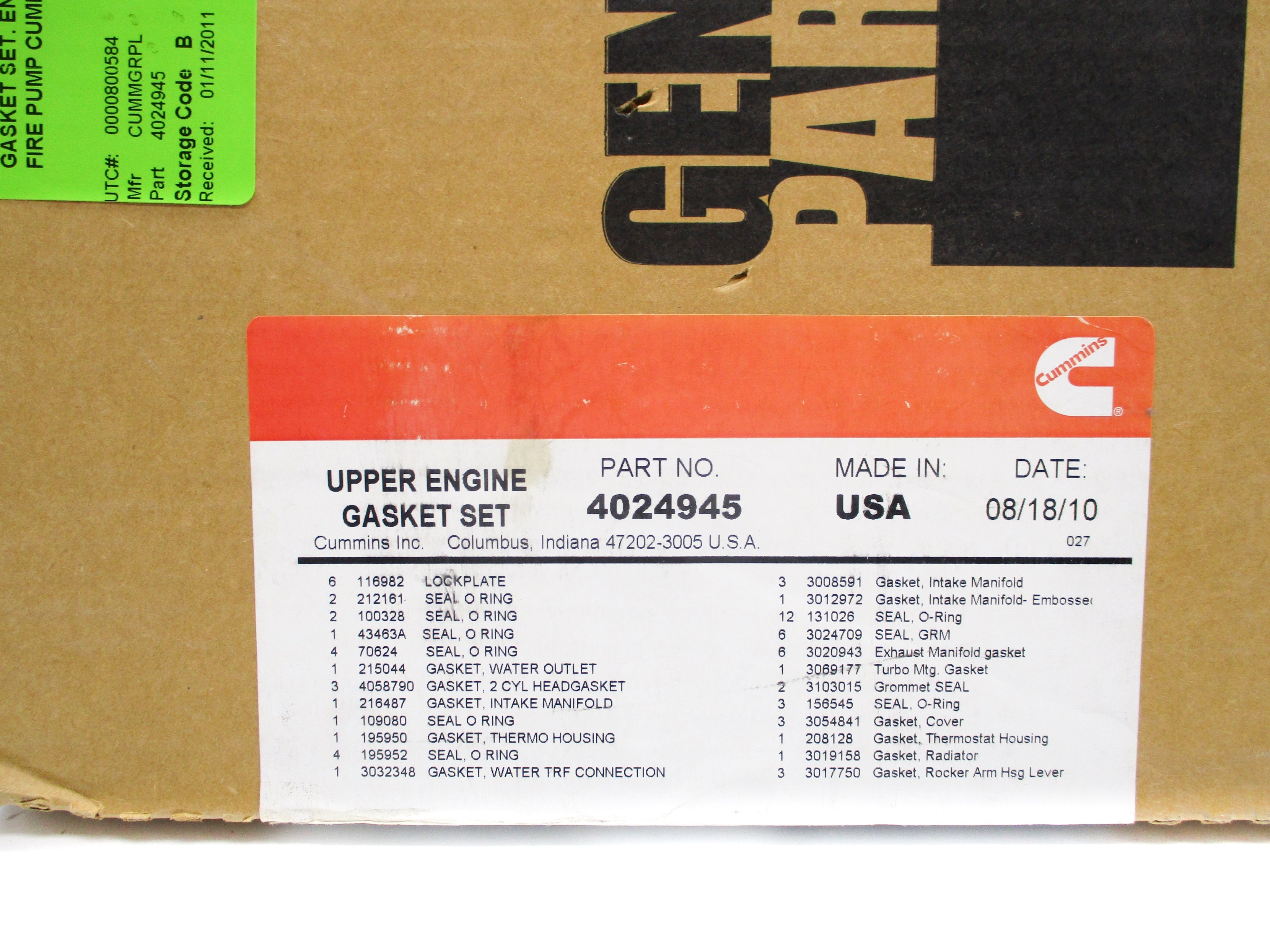 CUMMINS 4024945 NSMP