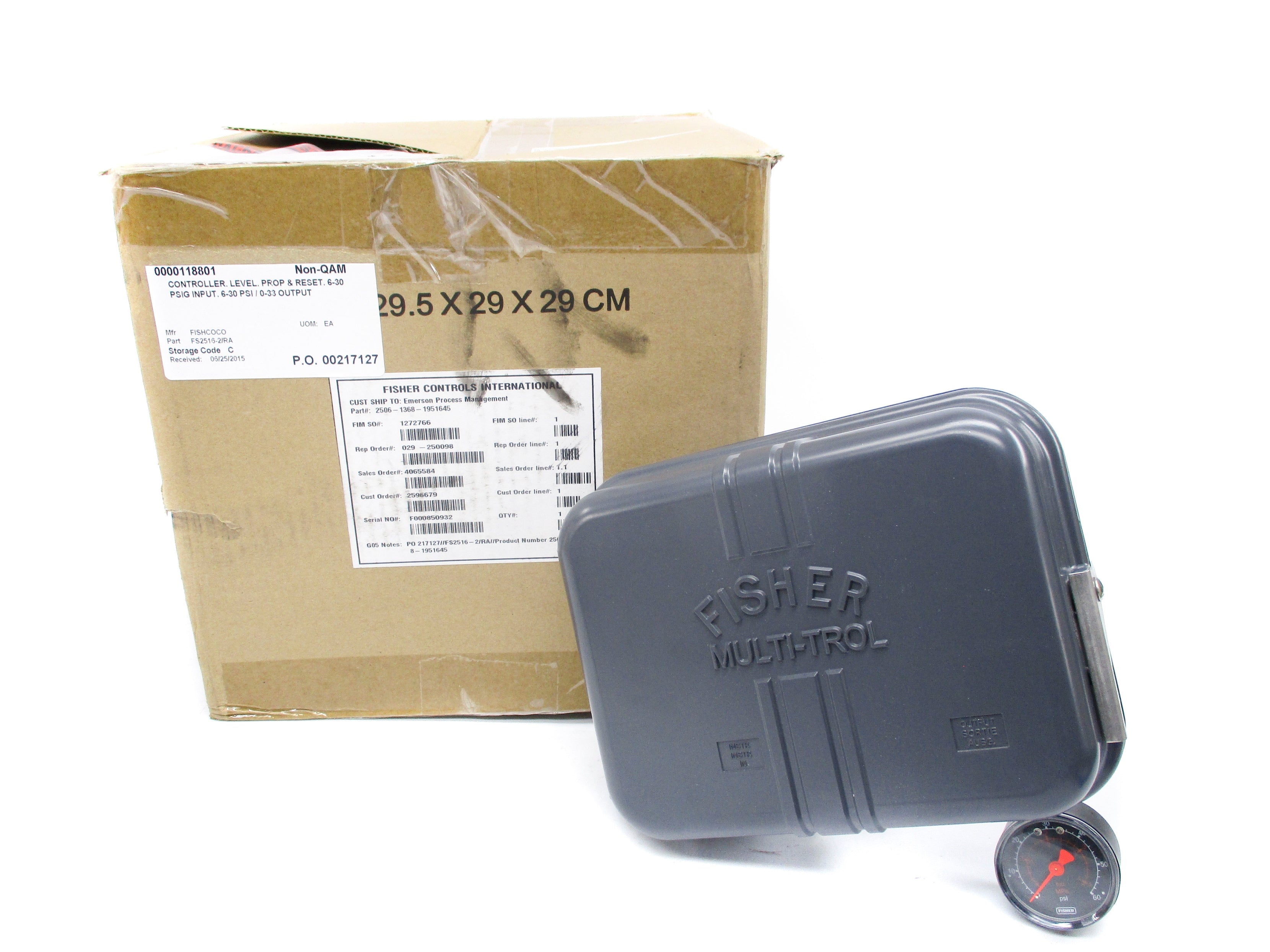 FISHER CONTROLS FS2516-2/RA 6-30PSI NSMP