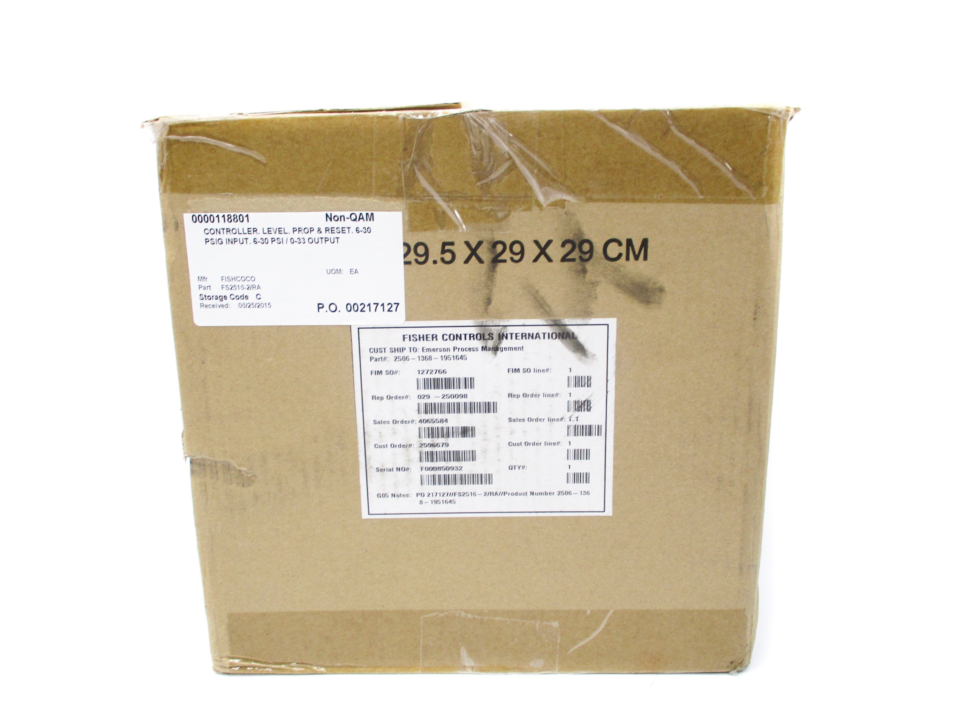 FISHER CONTROLS FS2516-2/RA 6-30PSI NSMP
