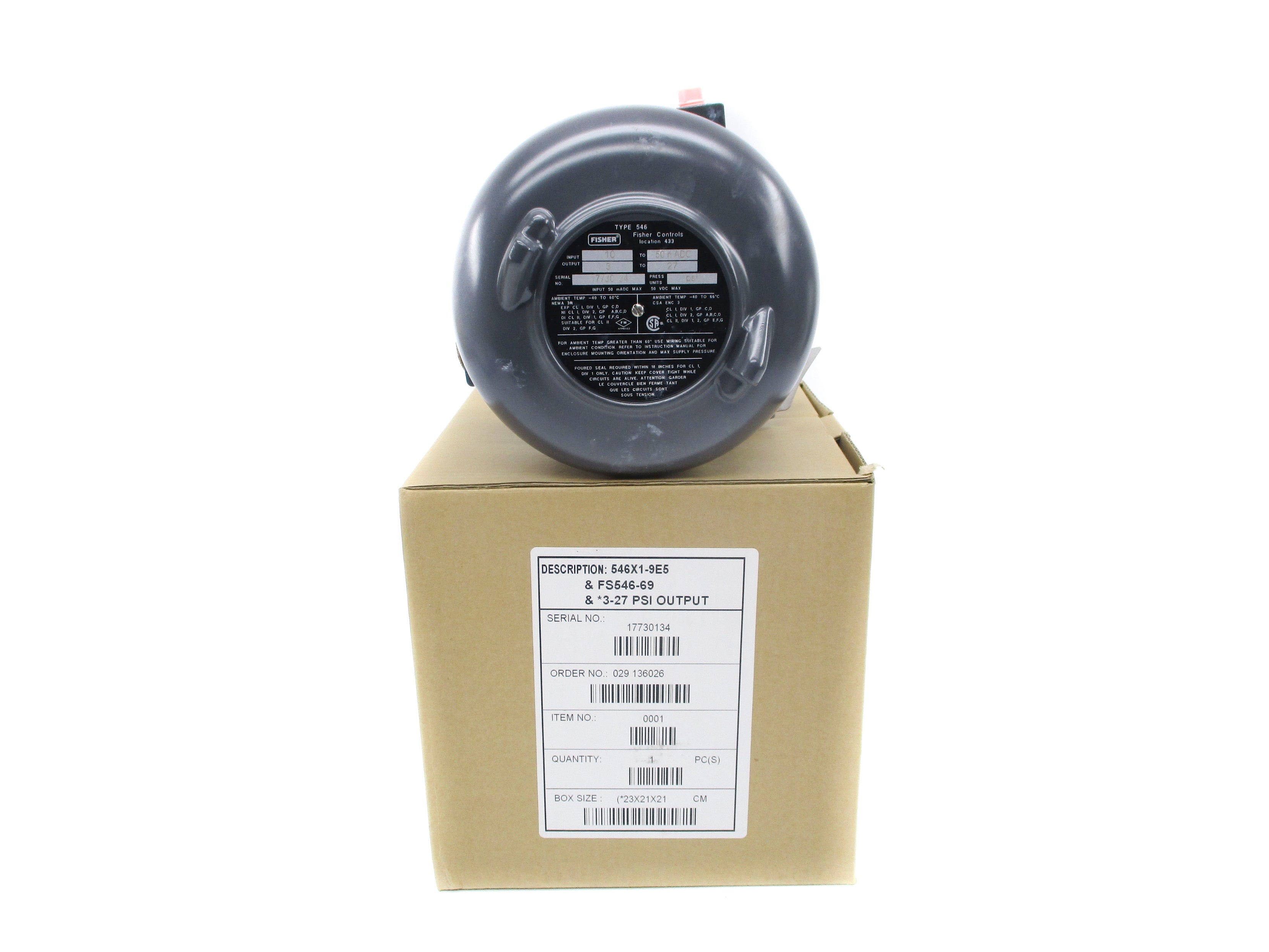 FISHER CONTROLS FS546-69 NSMP