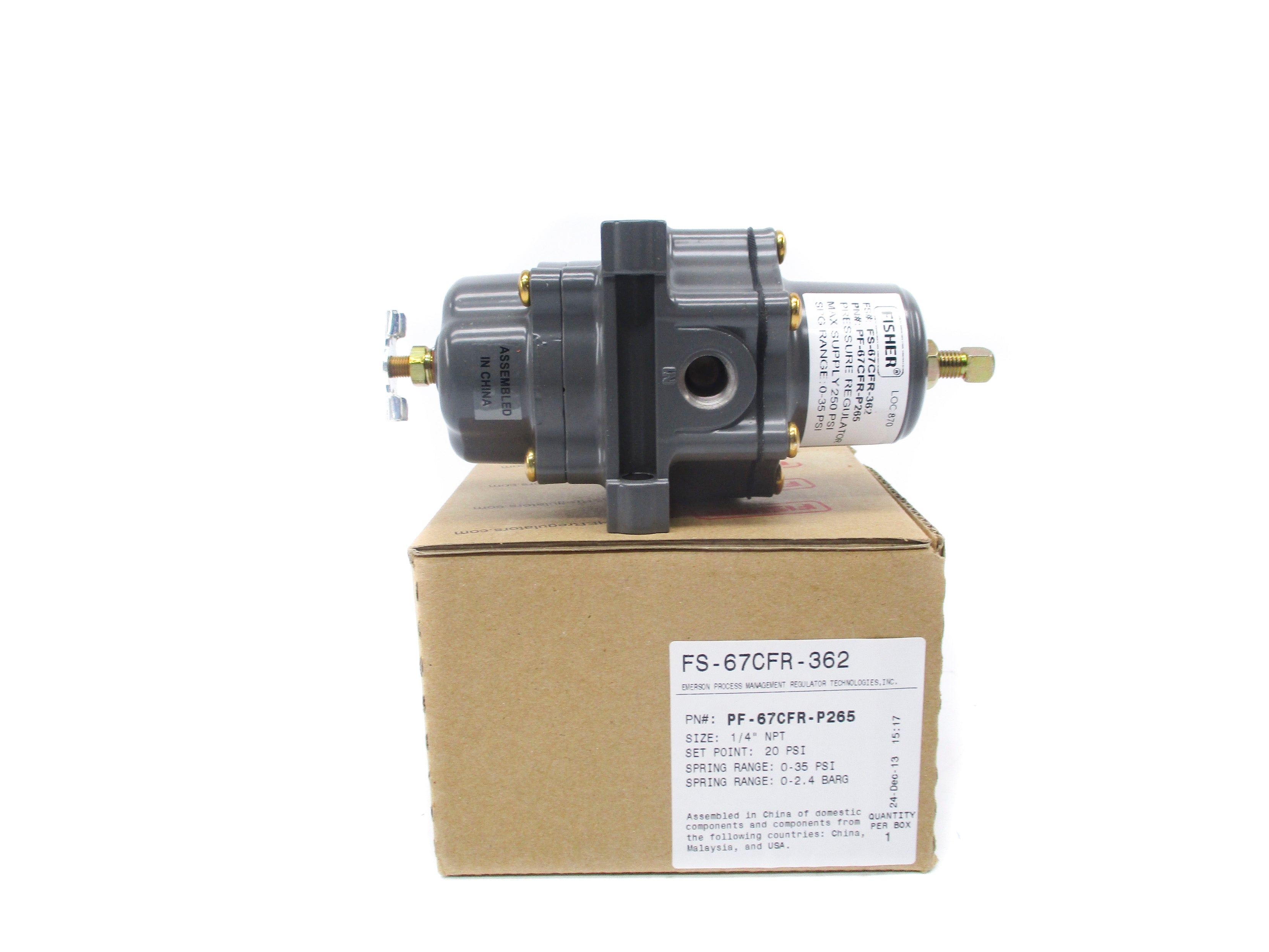 FISHER CONTROLS PF-67CFR-P265 0-35PSI NSMP