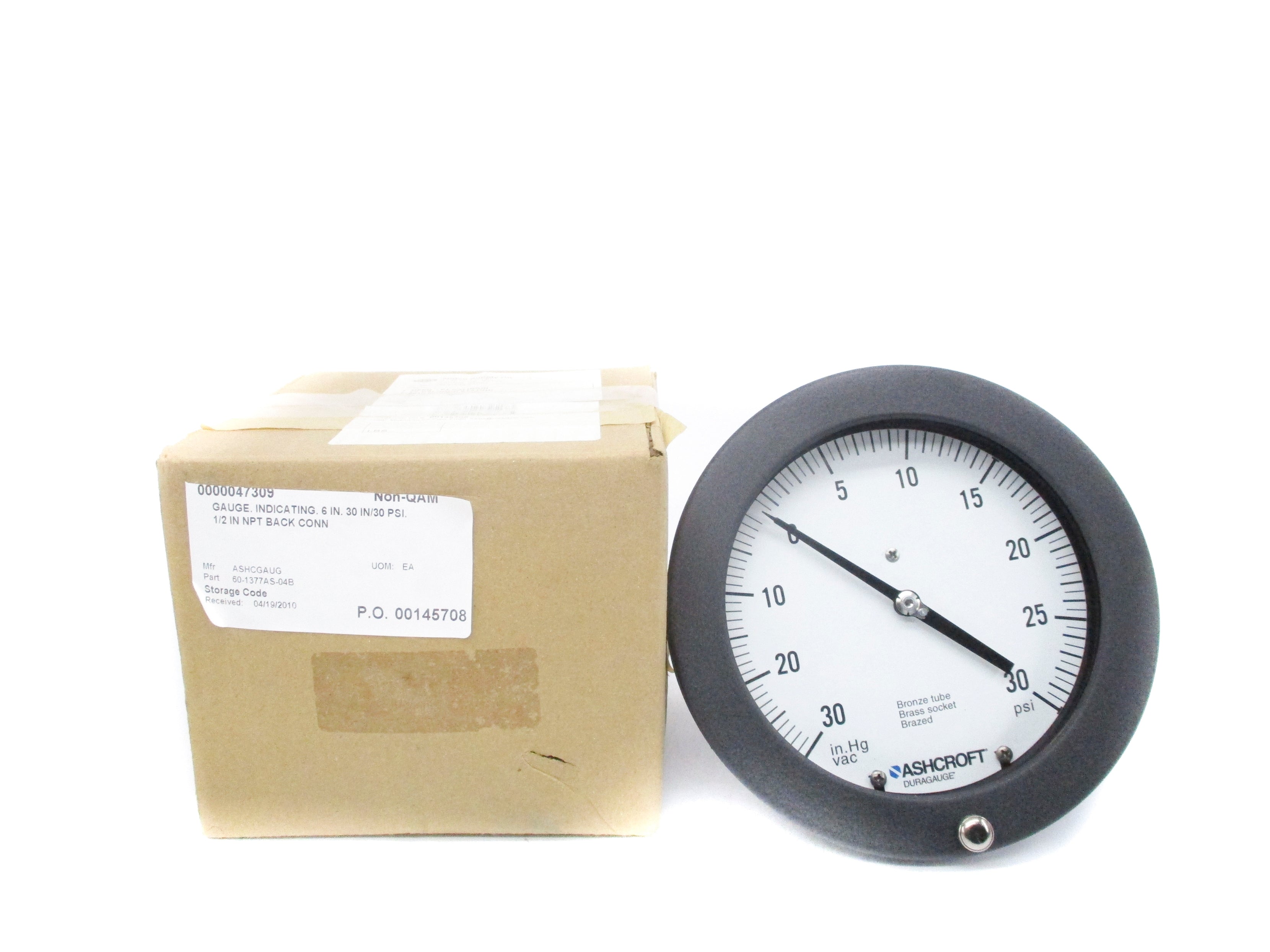 ASHCROFT 60-1377AS-04B 0-30PSI NSMP