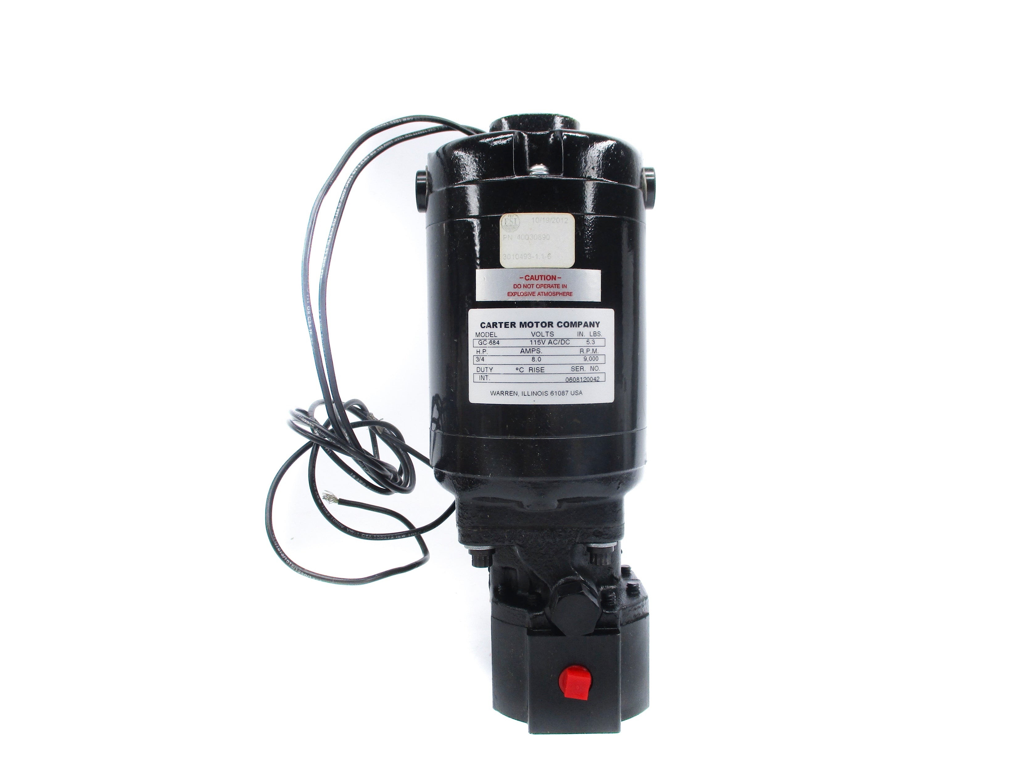 CARTER MOTOR GC-684 NSNP