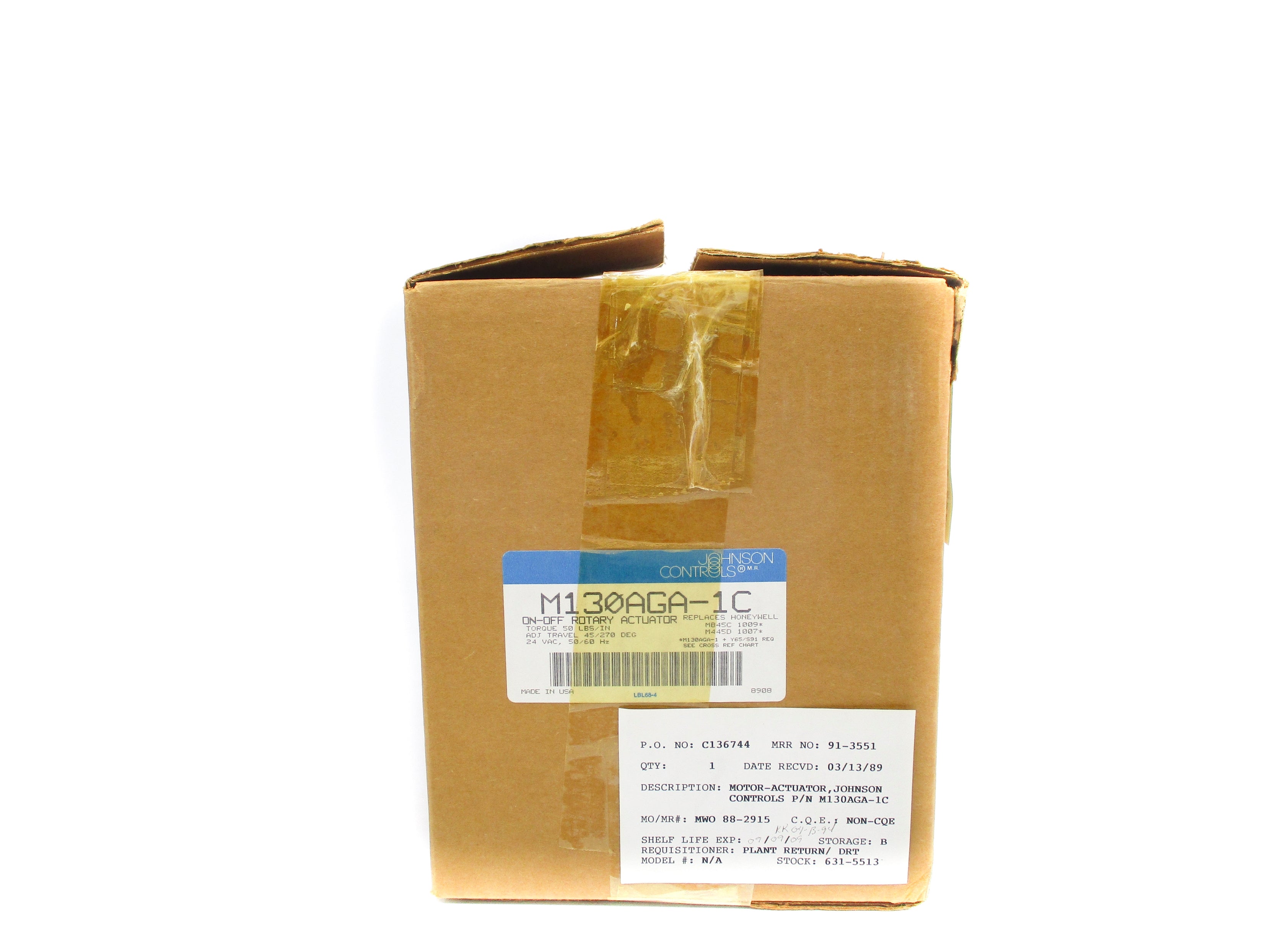 JOHNSON CONTROLS M130AGA-1C NSMP