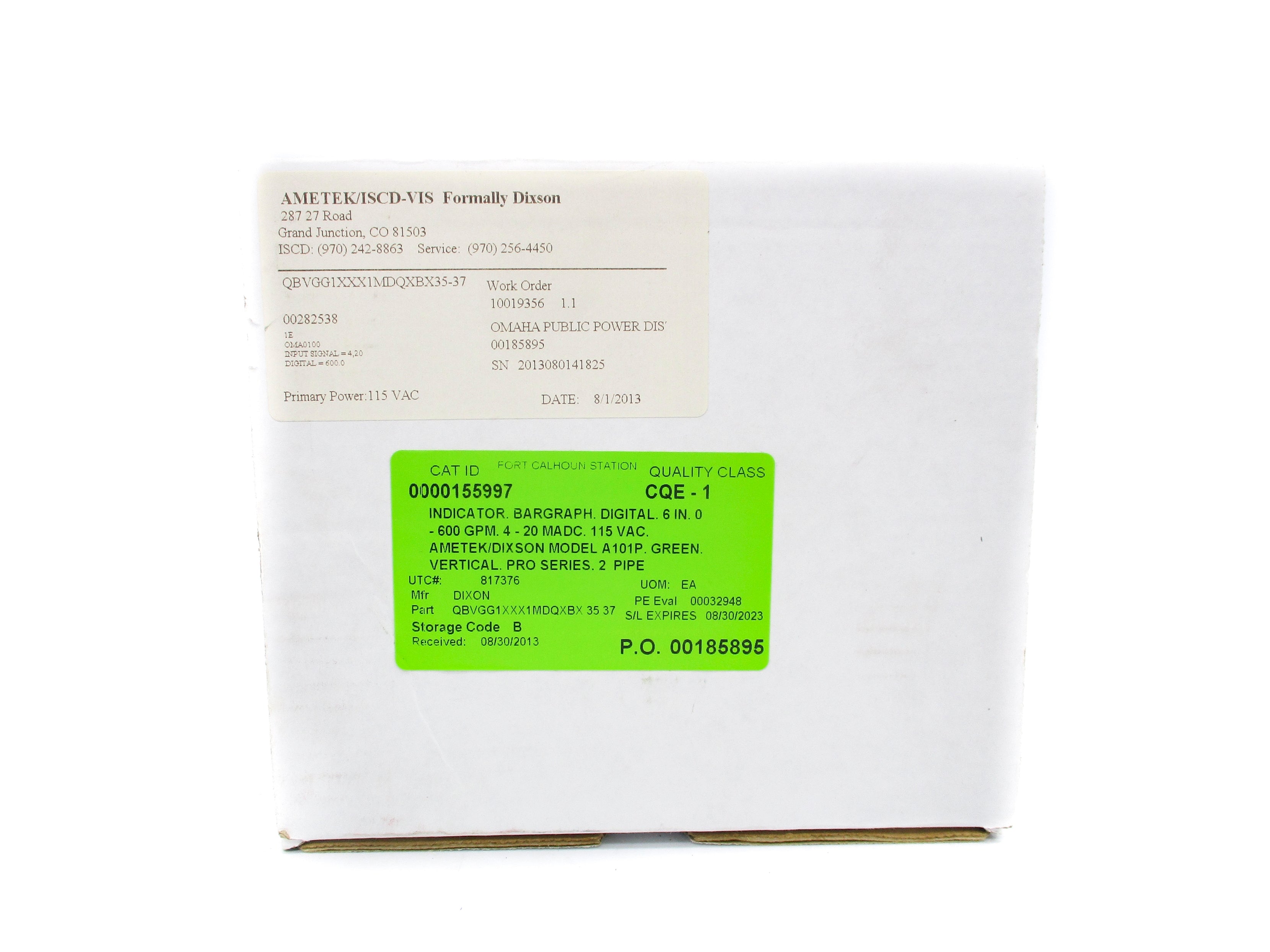 AMETEK QBVGG1XXX1MDQXBX35-37 0-600GPM NSMP